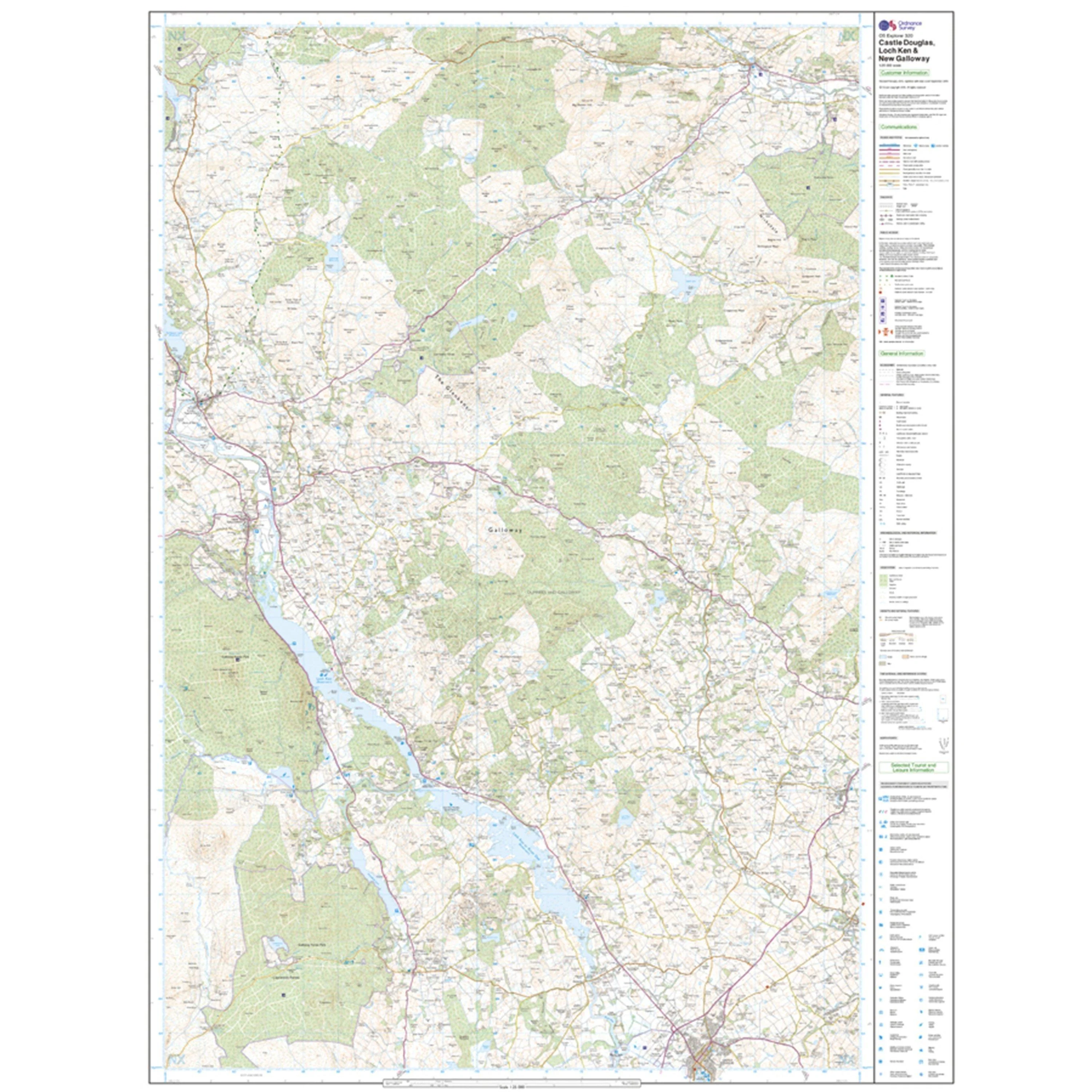 Explorer 320 Castle Douglas, Loch Ken & New Galloway Map With Digital Version - Image 3