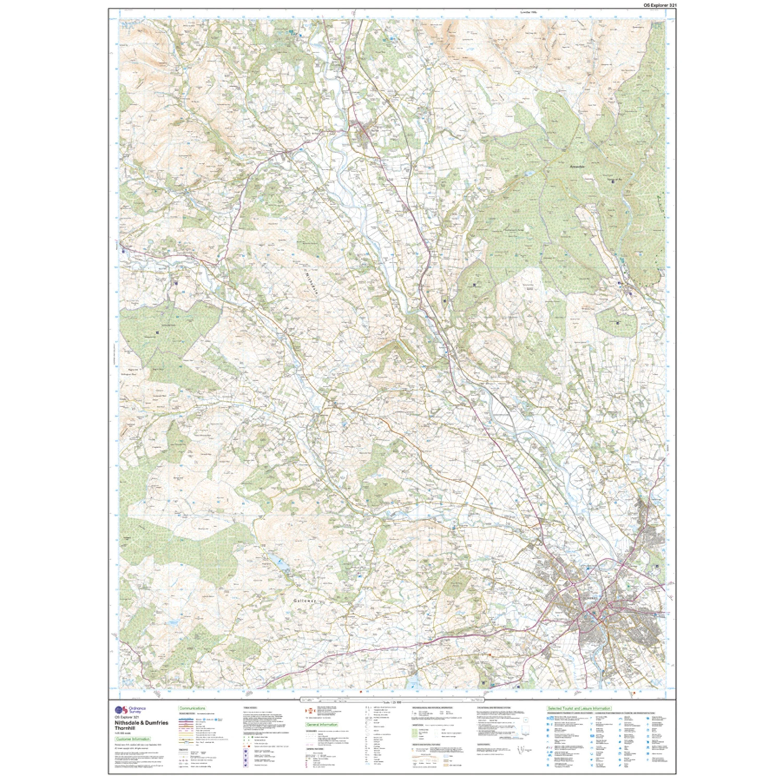 Explorer 321 Nithsdale Dumfries Map With Digital Version - Image 3