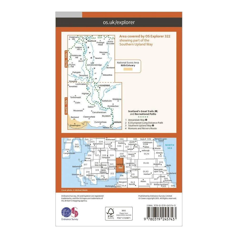 Explorer 322 Annandale Map With Digital Version - Image 2