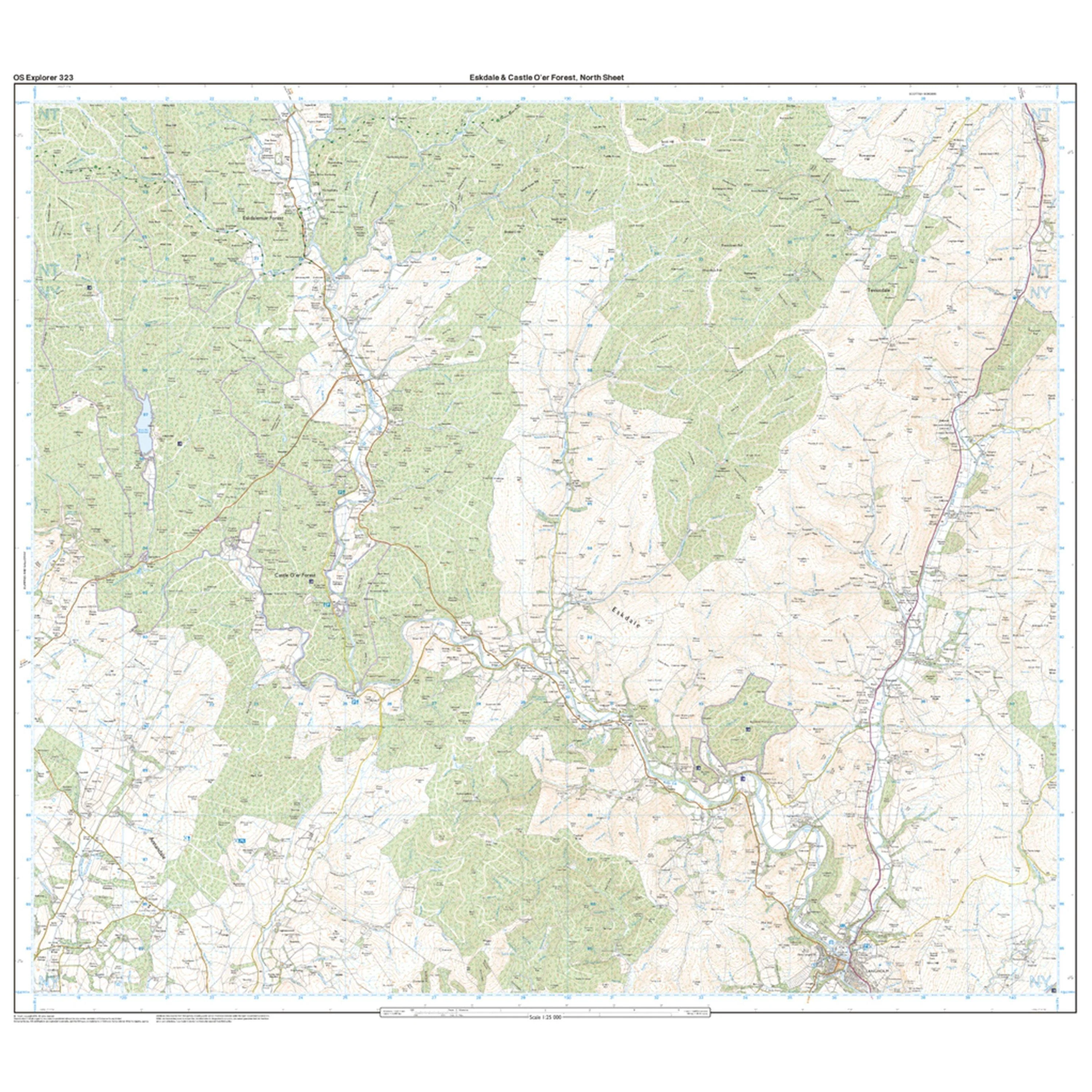 Explorer 323 Eskdale & Castle O'er Forest Map With Digital Version - Image 3