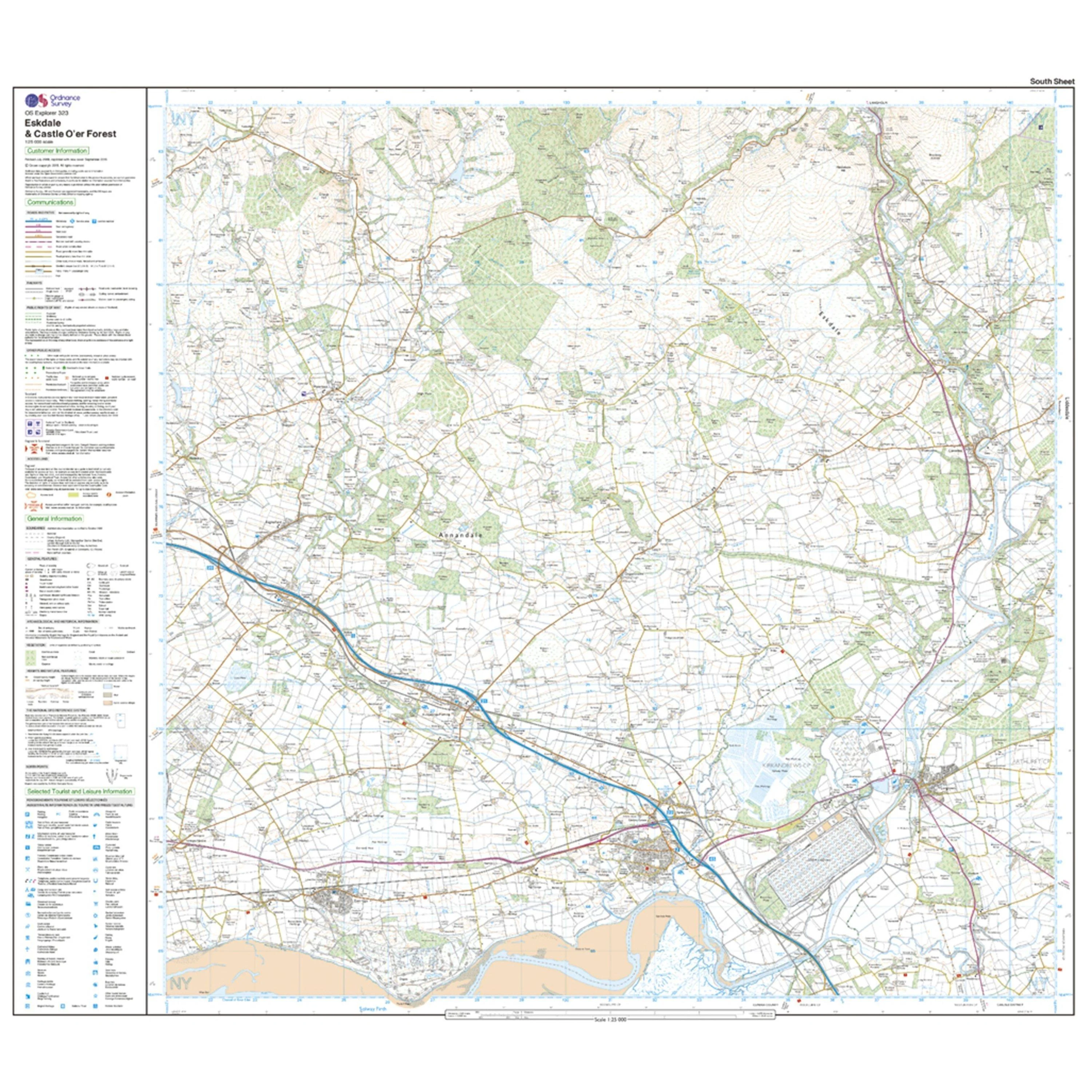 Explorer 323 Eskdale & Castle O'er Forest Map With Digital Version - Image 4