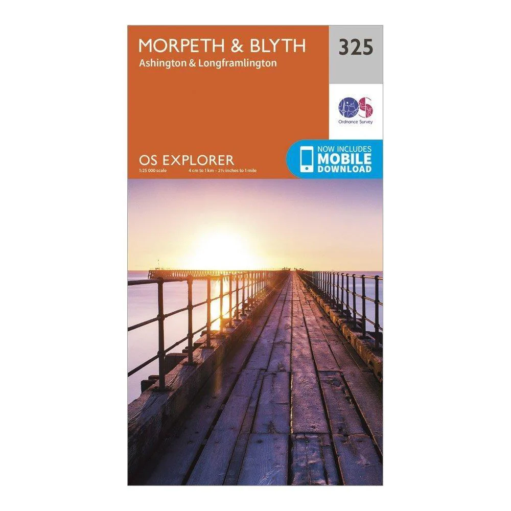 Explorer 325 Morpeth & Blyth Map With Digital Version - Image 4