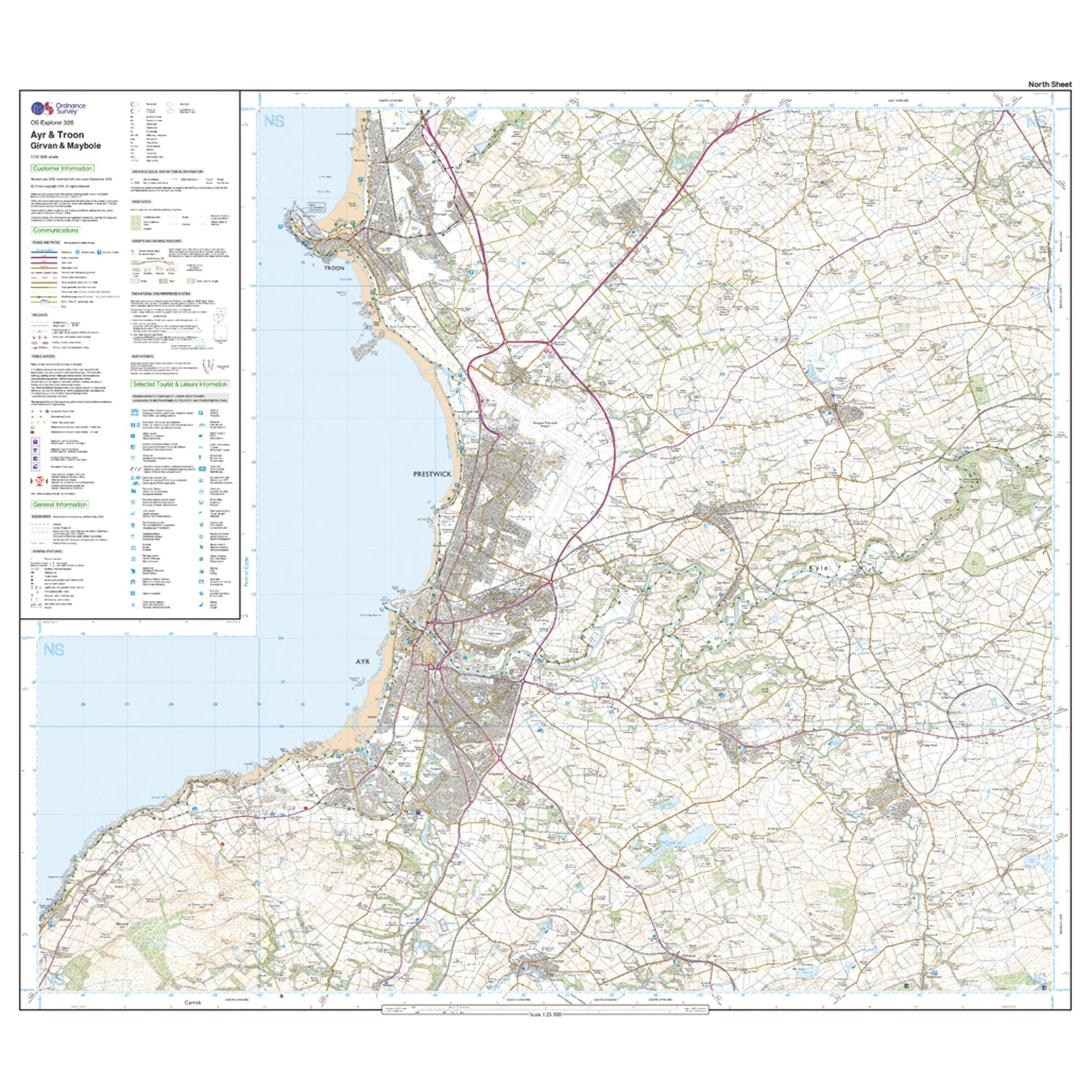 Explorer 326 Ayr & Troon Map With Digital Version - Image 3