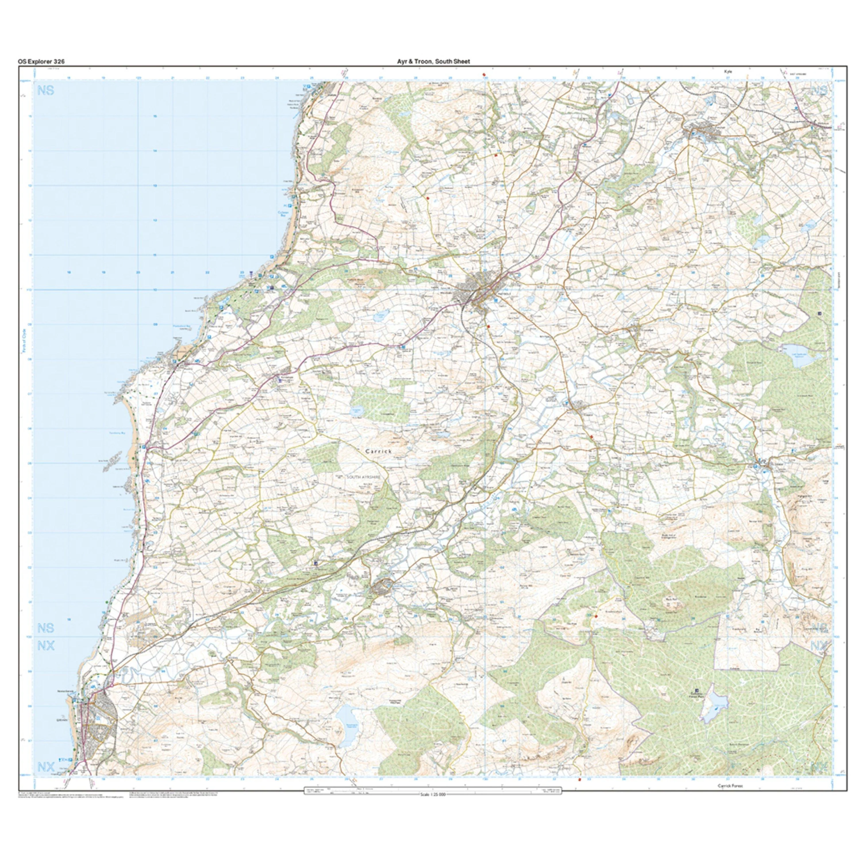 Explorer 326 Ayr & Troon Map With Digital Version - Image 4