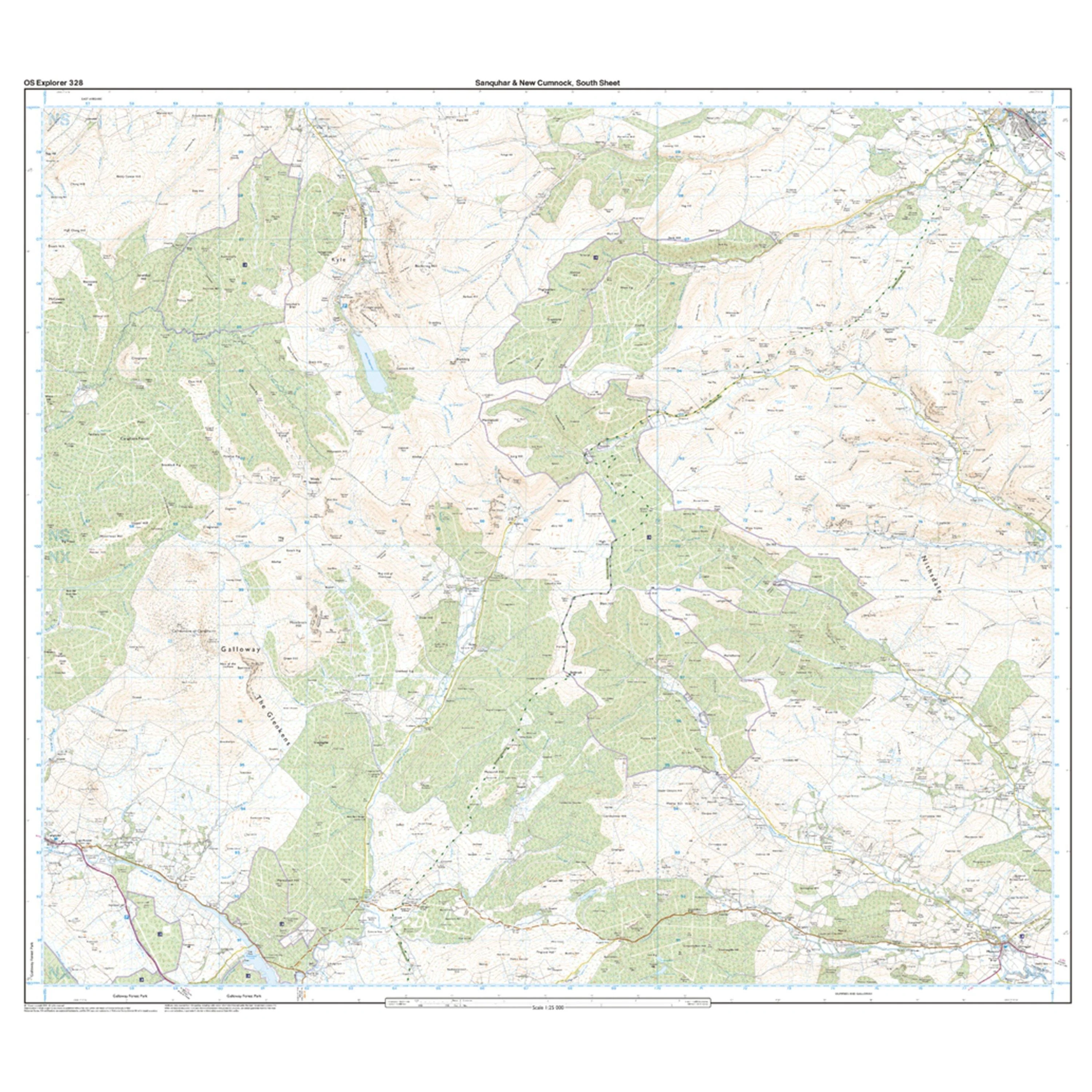 Explorer 328 Sanquhar & New Cumnock Map With Digital Version - Image 4