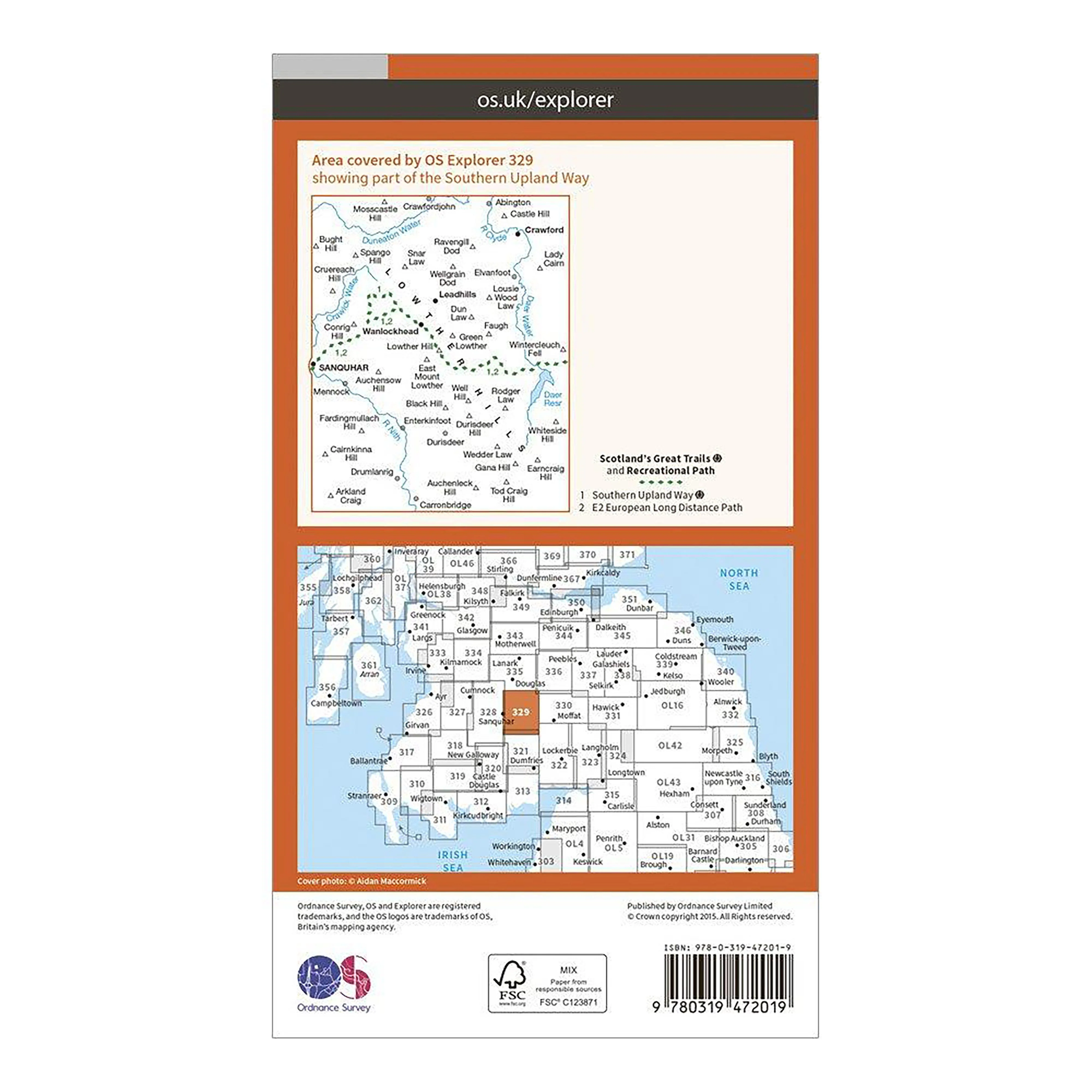 Explorer 329 Lowther Hills, Sanquhar & Leadhills Map With Digital Version - Image 2