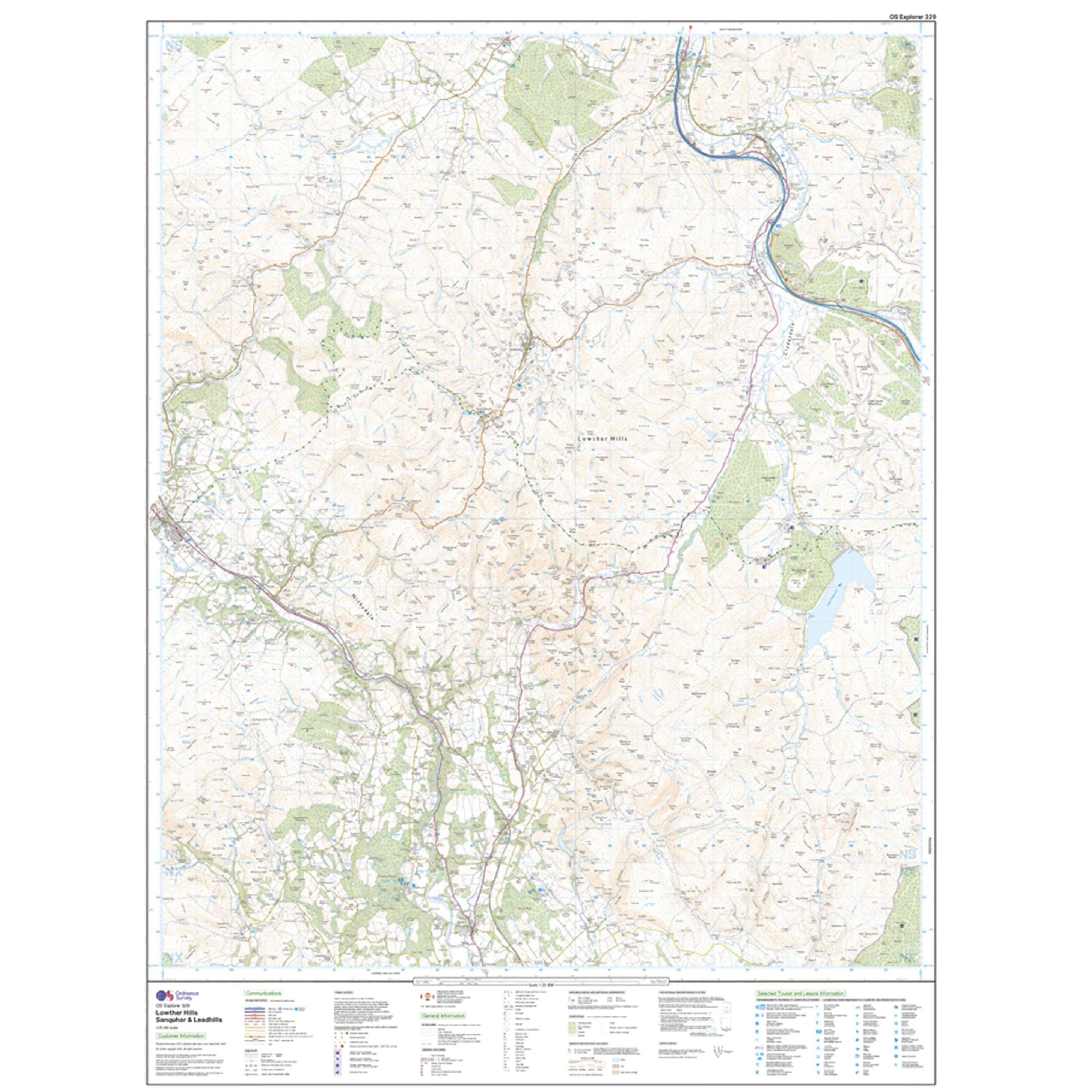 Explorer 329 Lowther Hills, Sanquhar & Leadhills Map With Digital Version - Image 3