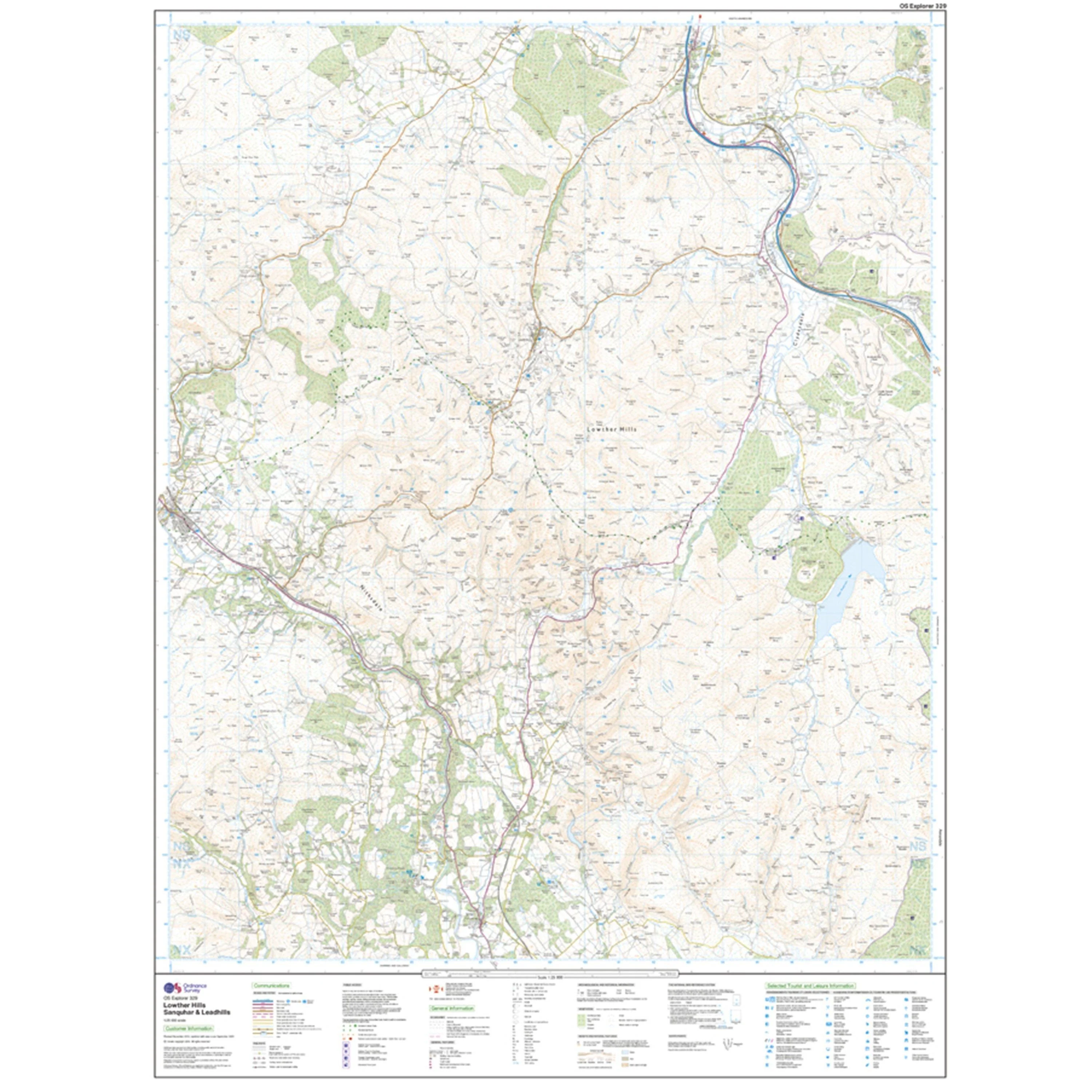 Explorer 329 Lowther Hills, Sanquhar & Leadhills Map With Digital Version - Image 3