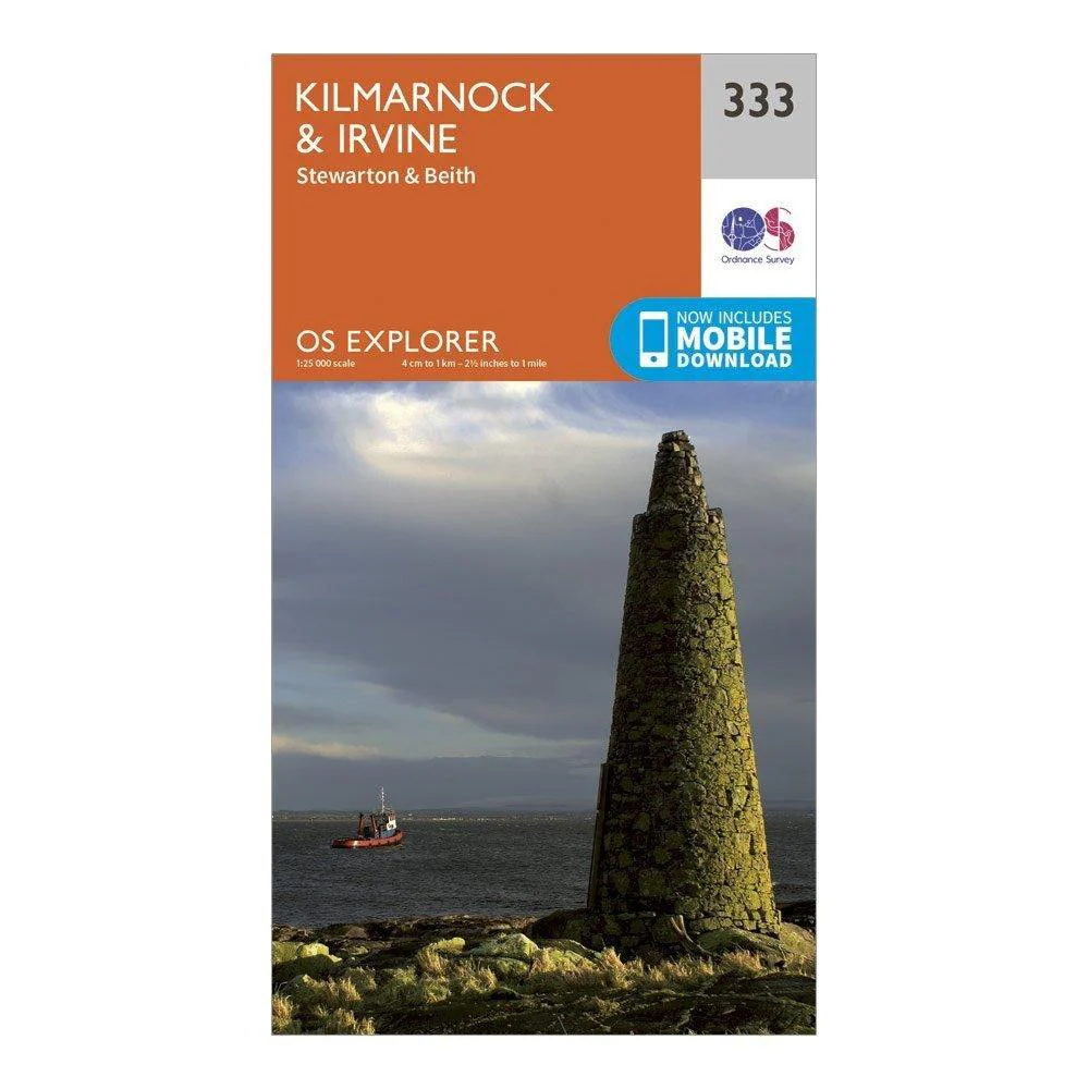 Explorer 333 Kilmarnock & Irvine Map With Digital Version - Image 4