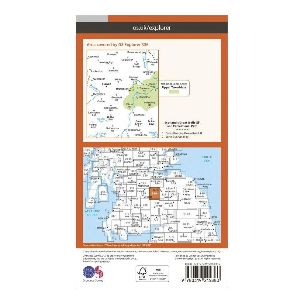 Explorer 336 Biggar & Broughton Map With Digital Version - Image 2
