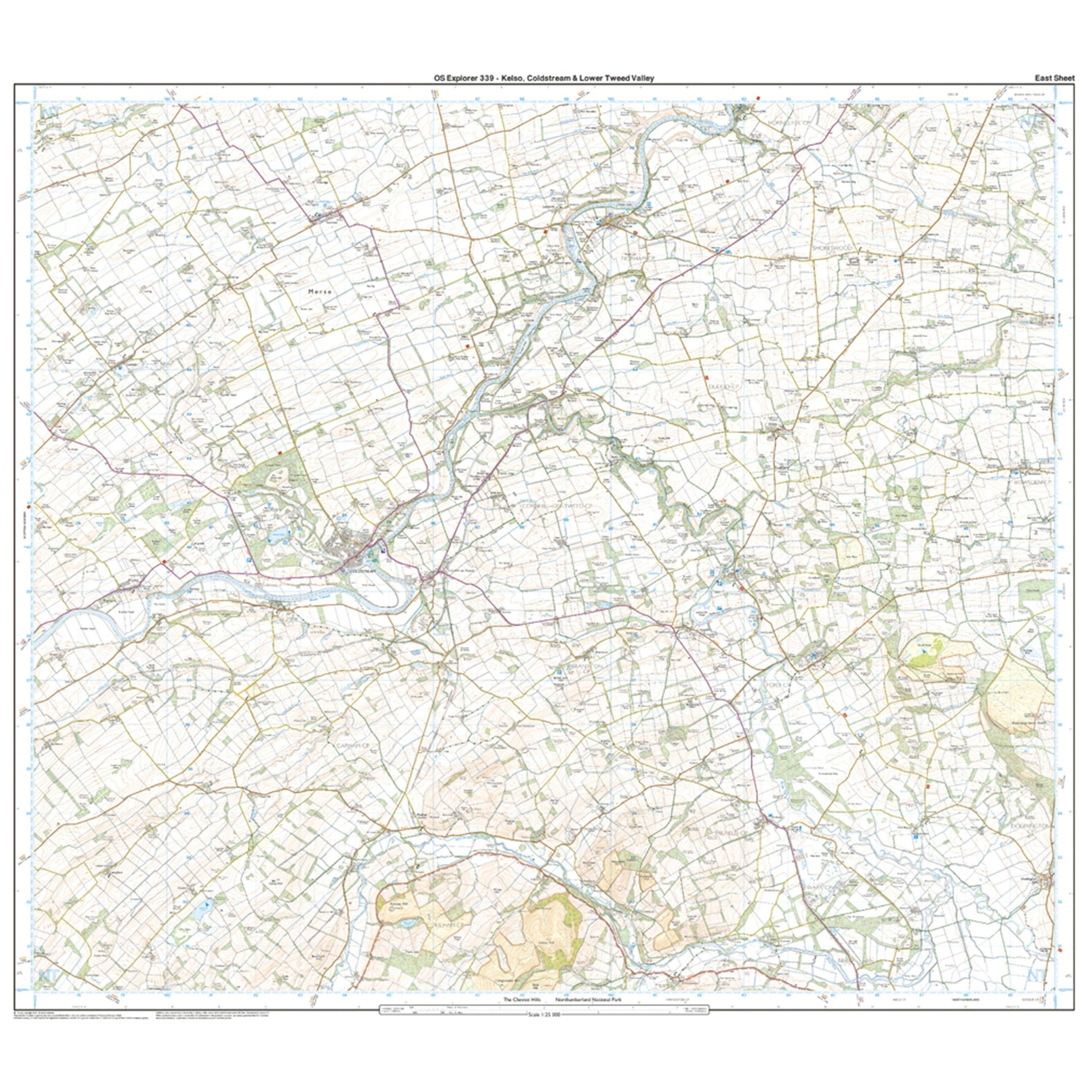 Explorer 339 Kelso, Coldstream & Lower Tweed Valley Map With Digital Version - Image 3