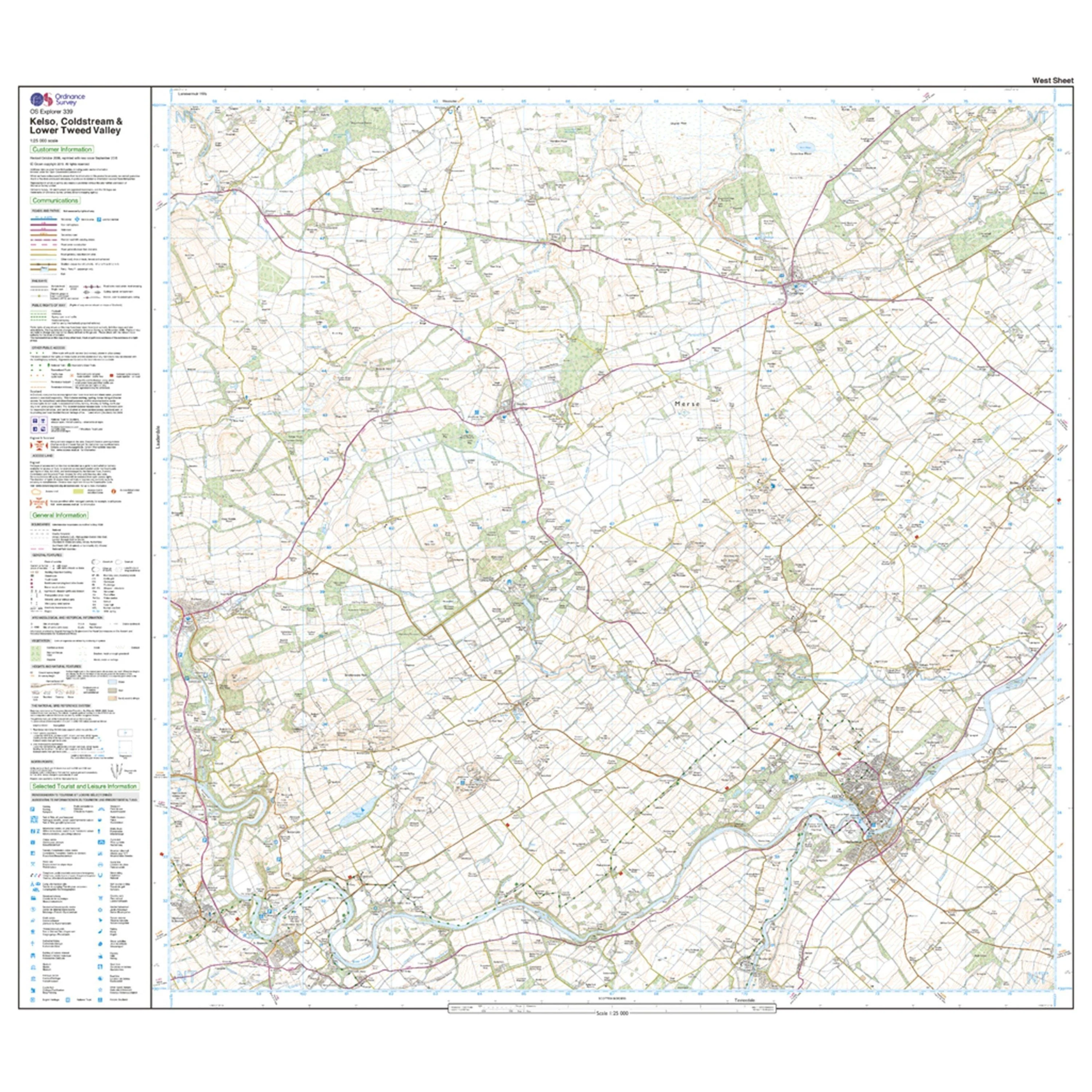 Explorer 339 Kelso, Coldstream & Lower Tweed Valley Map With Digital Version - Image 4