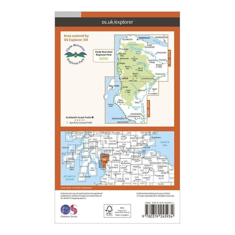 Explorer 341 Greenoch, Largs & Millport Map With Digital Version - Image 2