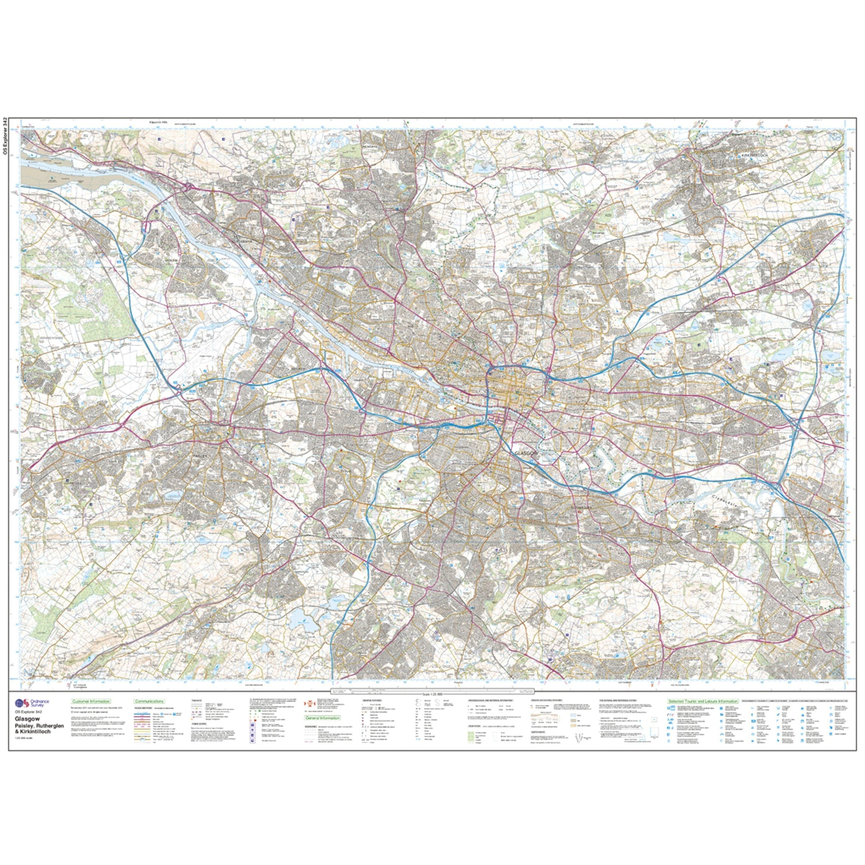 Explorer 342 Glasgow Map With Digital Version - Image 3