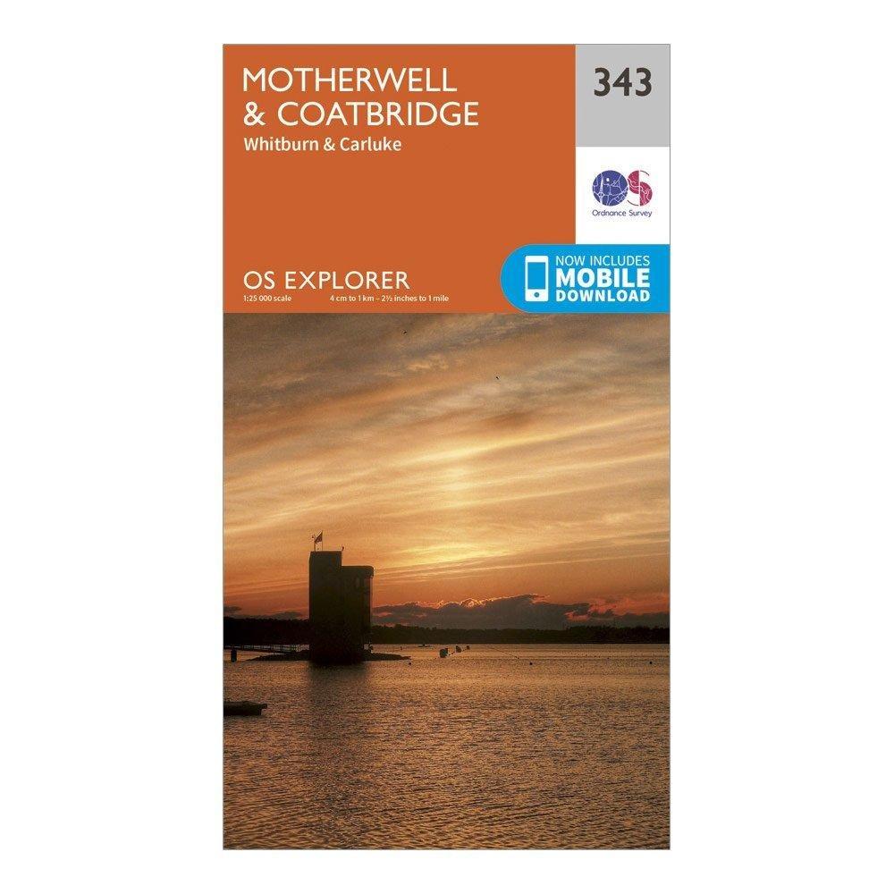 Explorer 343 Motherwell & Coatbridge Map With Digital Version - Image 4