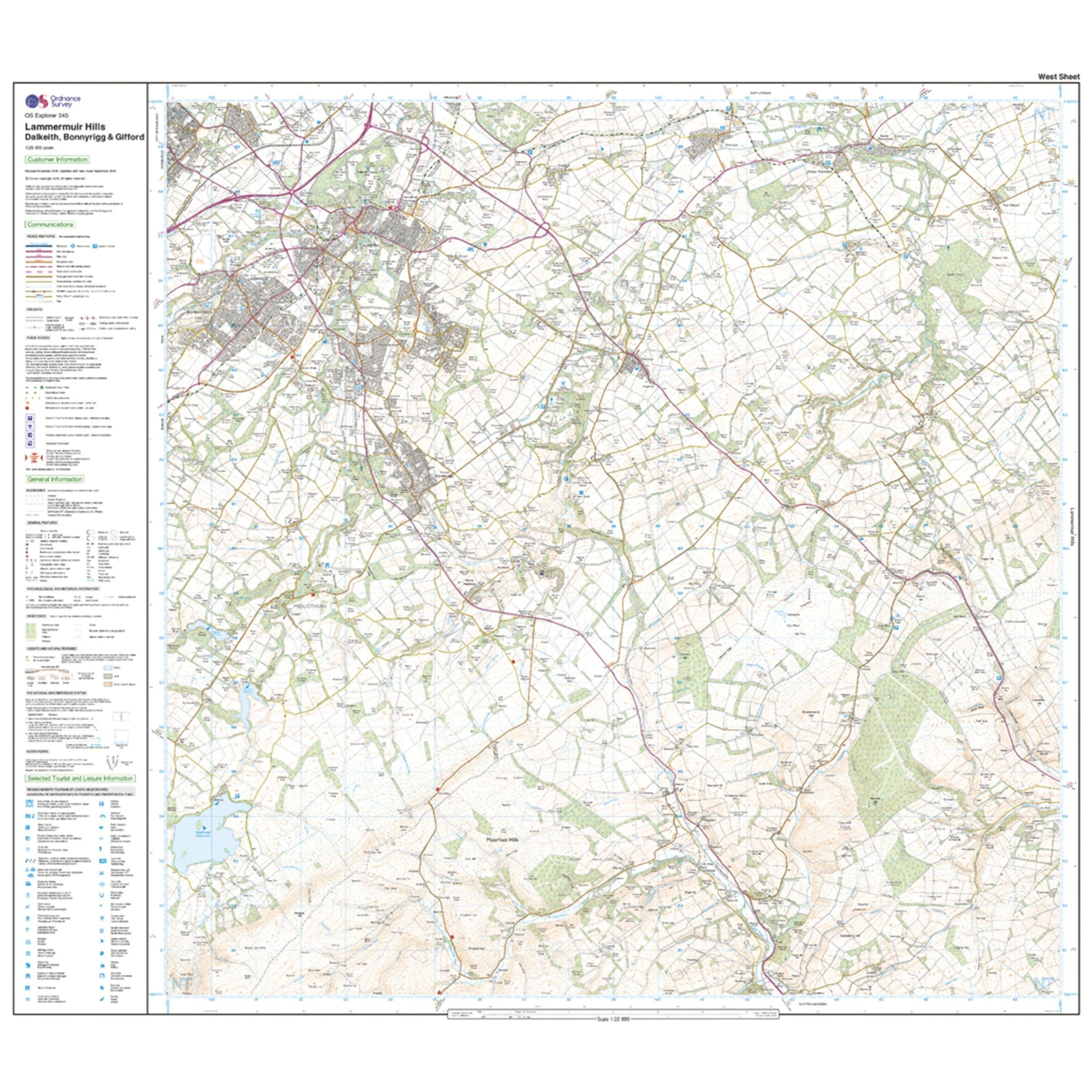 Explorer 345 Lammermuir Hills Map With Digital Version - Image 4
