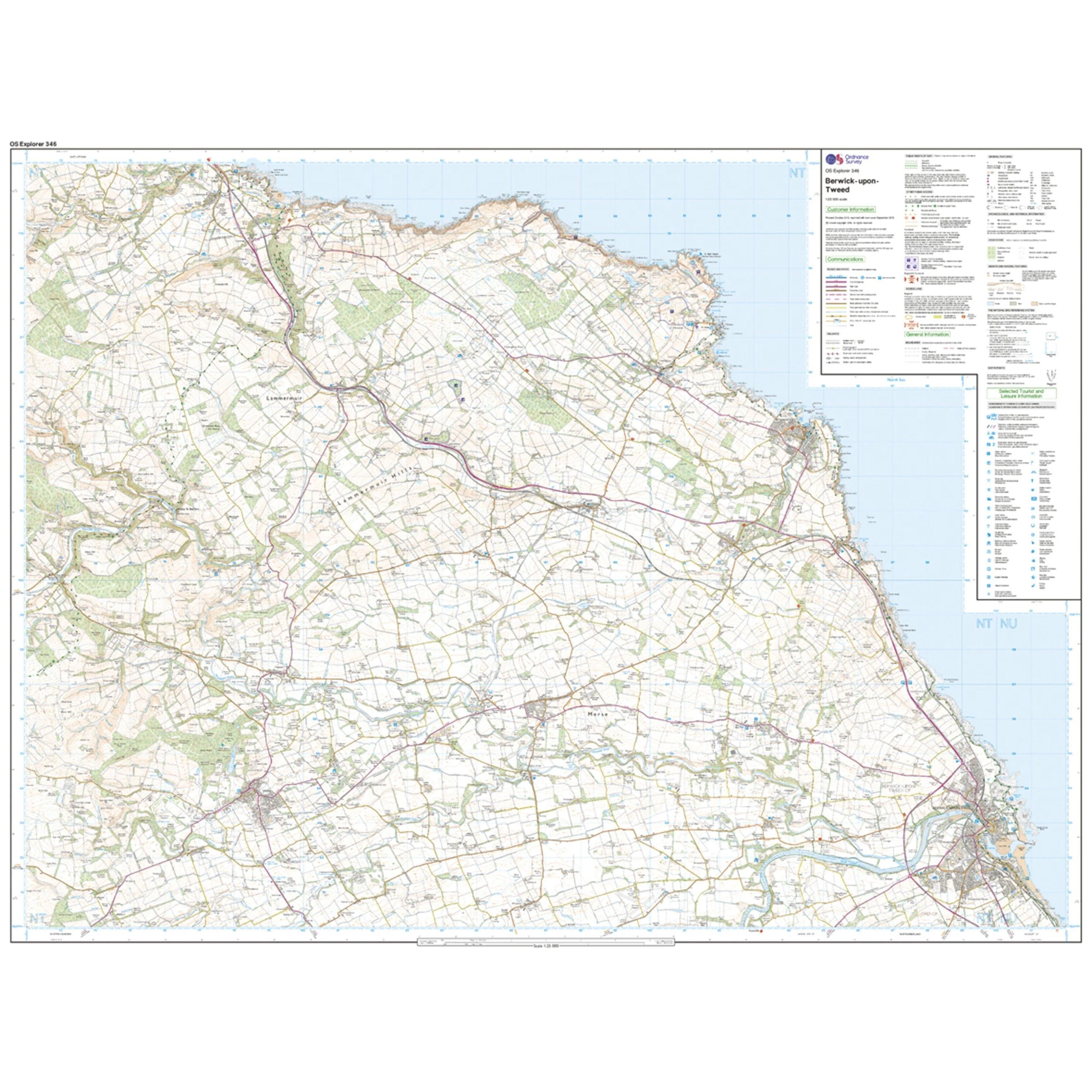 Explorer 346 Berwick-upon-Tweed Map With Digital Version - Image 3