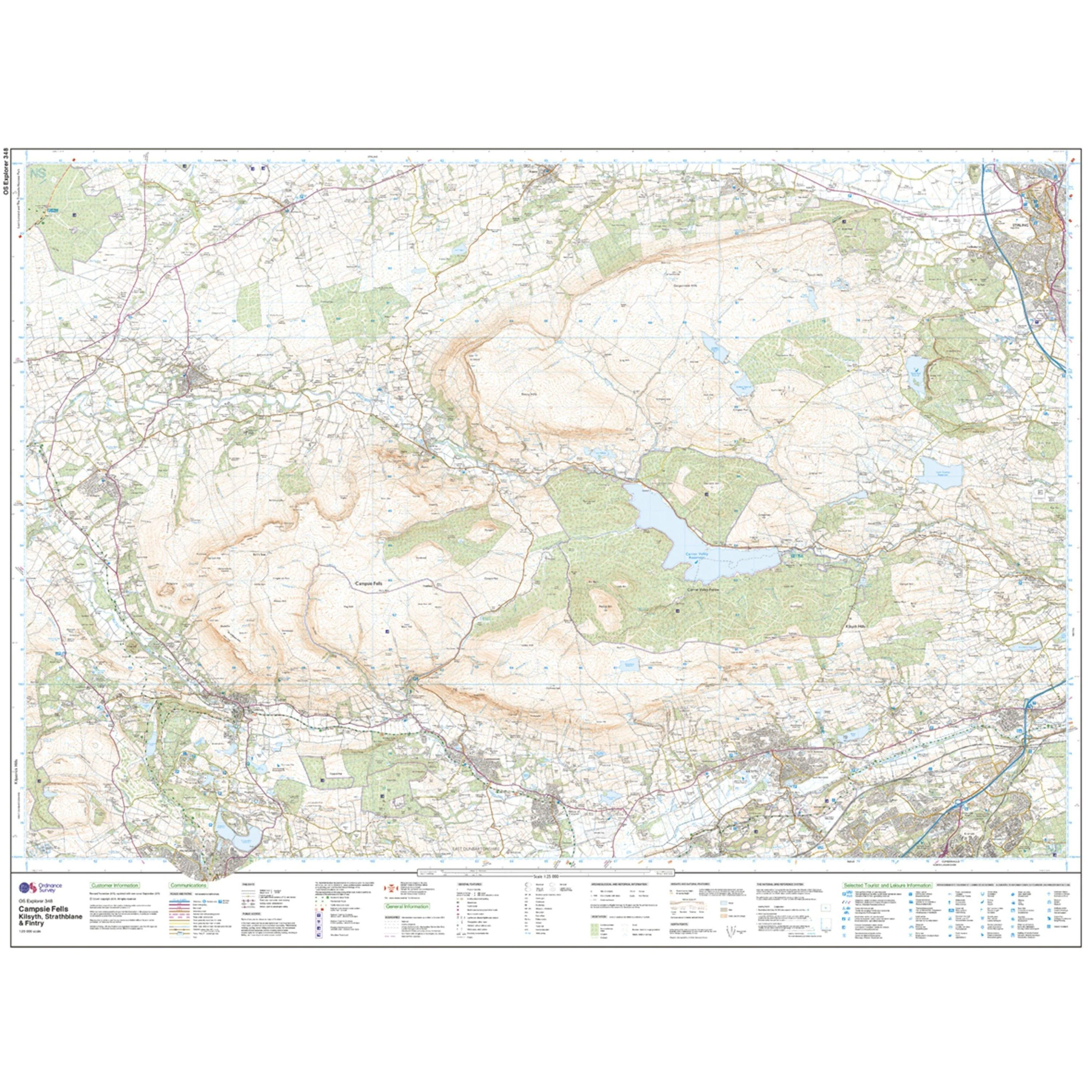 Explorer 348 Campsie Fells Map With Digital Version - Image 3
