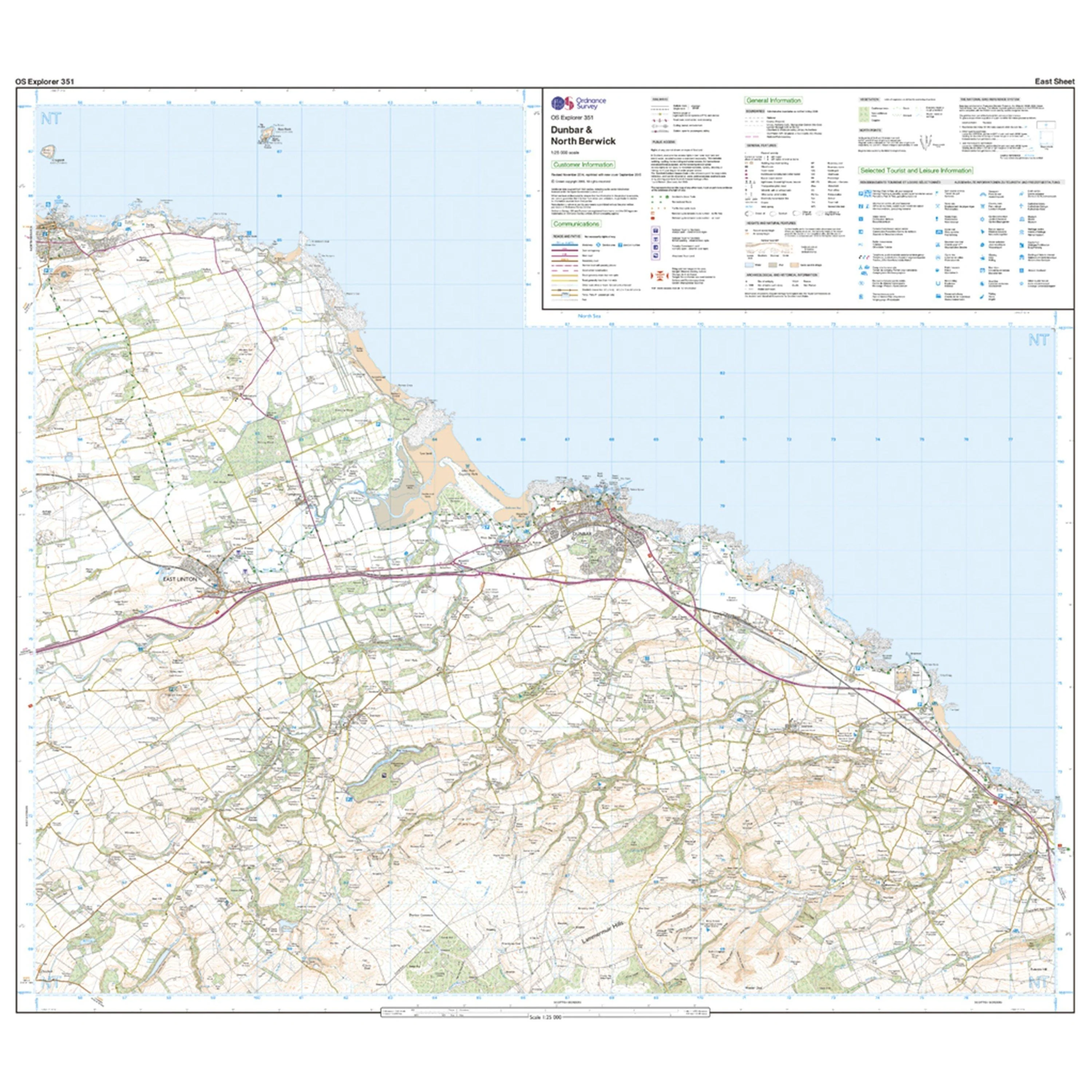 Explorer 351 Dunbar & North Berwick Map With Digital Version - Image 3