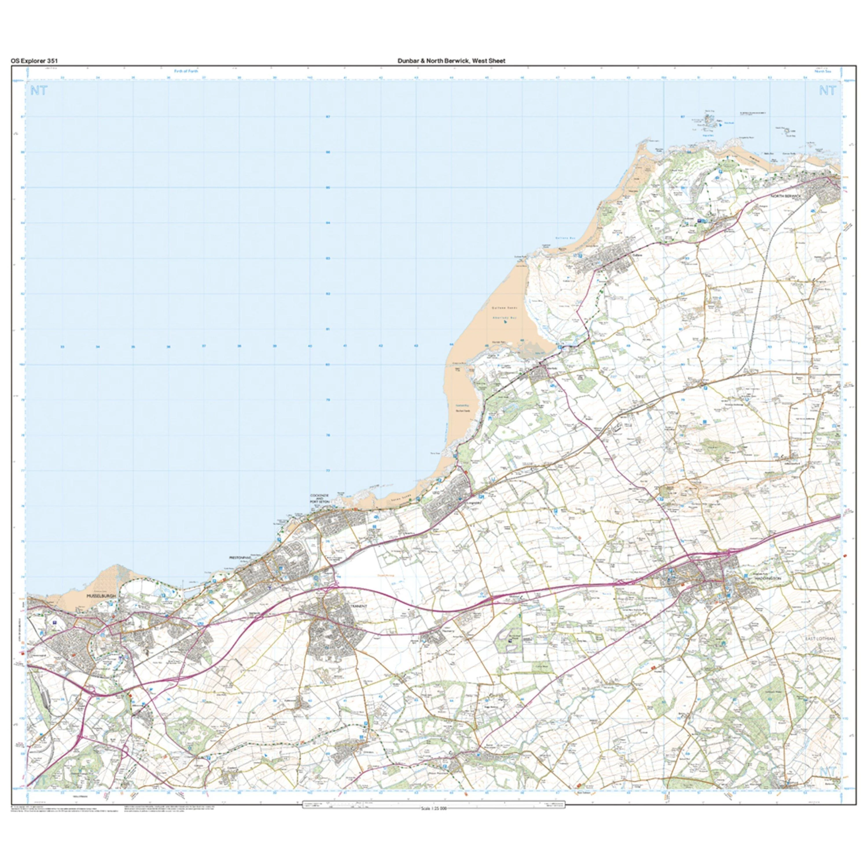 Explorer 351 Dunbar & North Berwick Map With Digital Version - Image 4