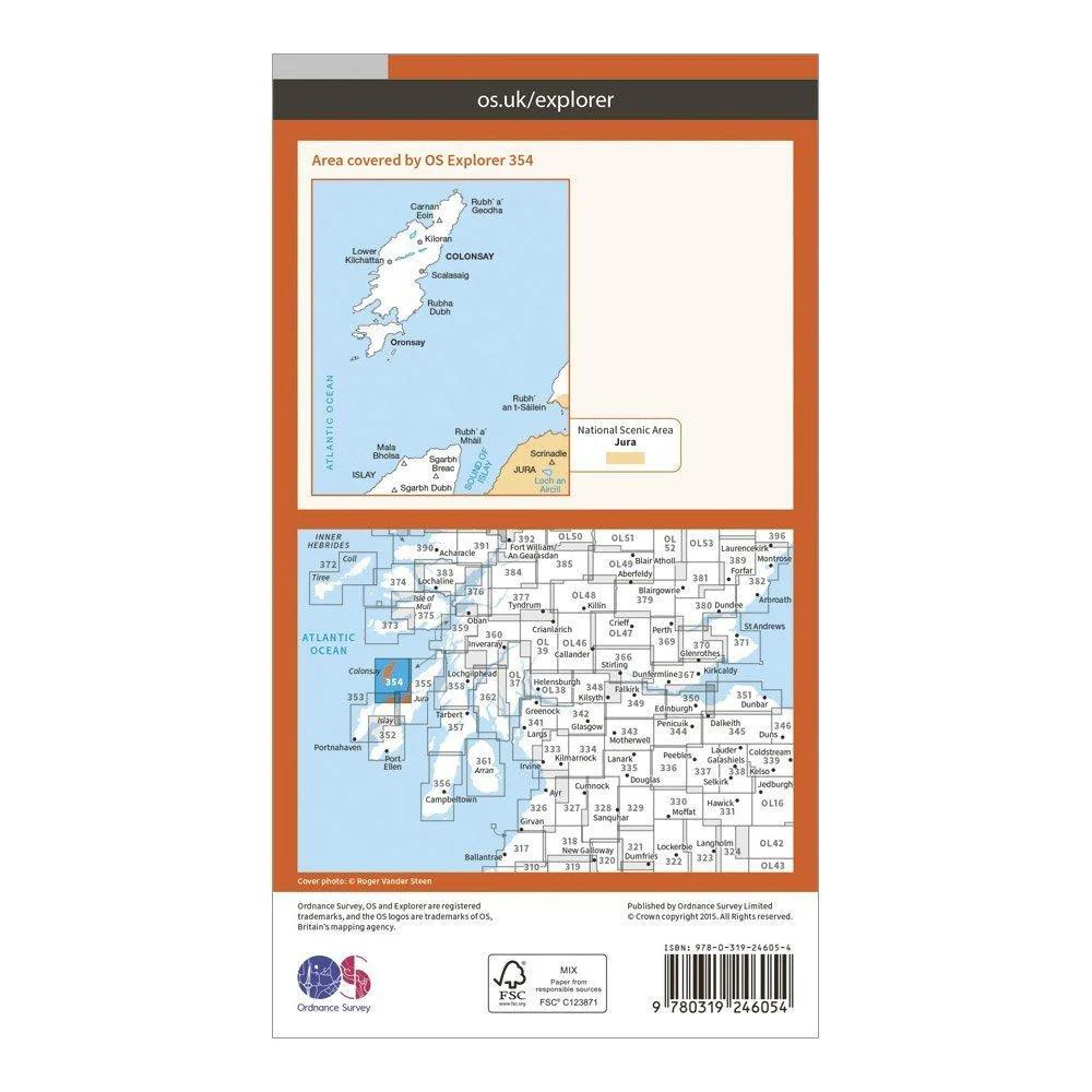 Explorer 354 Colonsay & Oronsay Map With Digital Version - Image 2