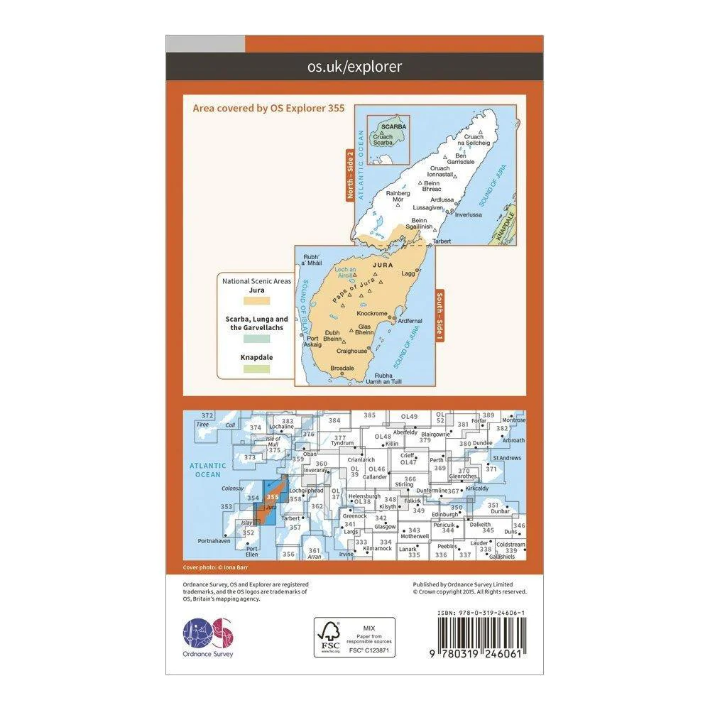 Explorer 355 Jura & Scarba Map With Digital Version - Image 2
