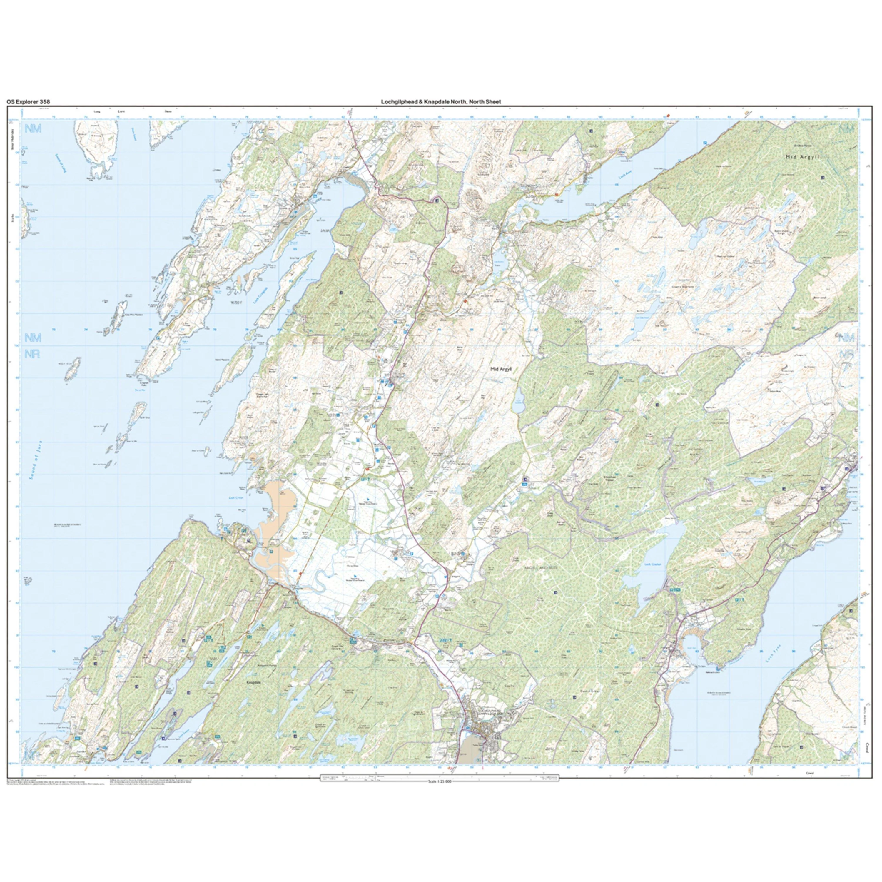 Explorer 358 Lochgilphead & Knapdale North Map With Digital Version - Image 3