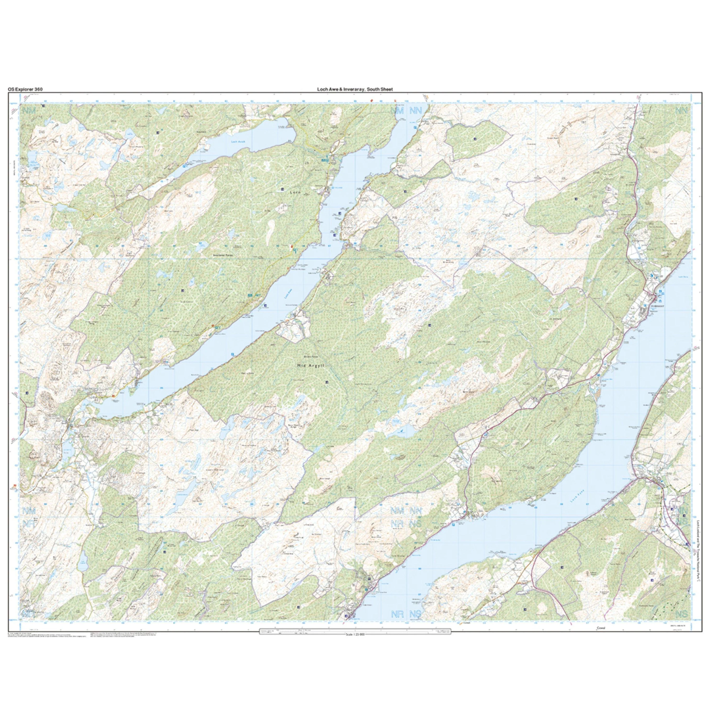 Explorer 360 Loch Awe & Inverarary Map With Digital Version - Image 4