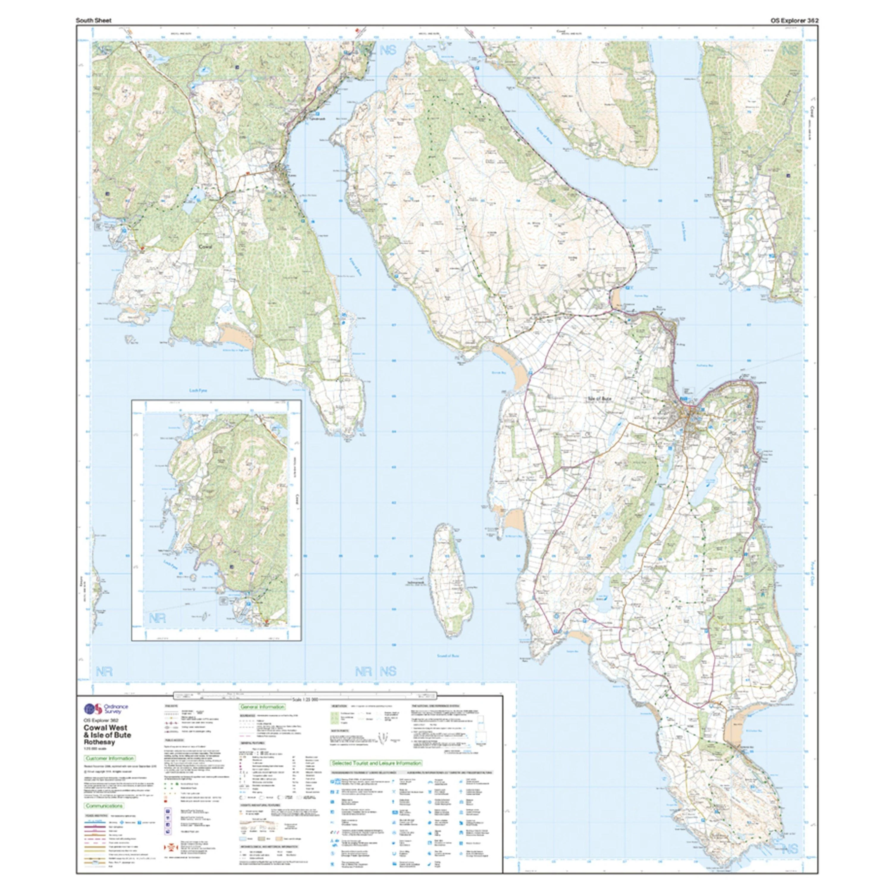 Explorer 362 Cowal West & Isle of Bute Map With Digital Version - Image 4