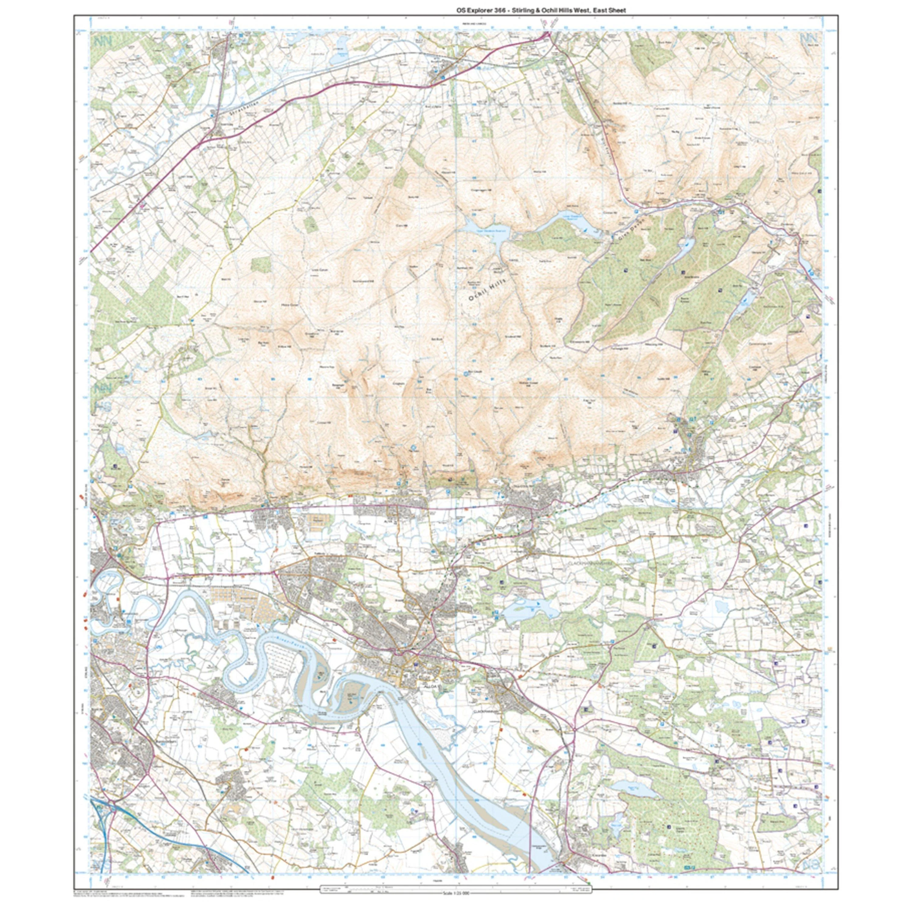 Explorer 366 Stirling & Ochil Hills Map With Digital Version - Image 3