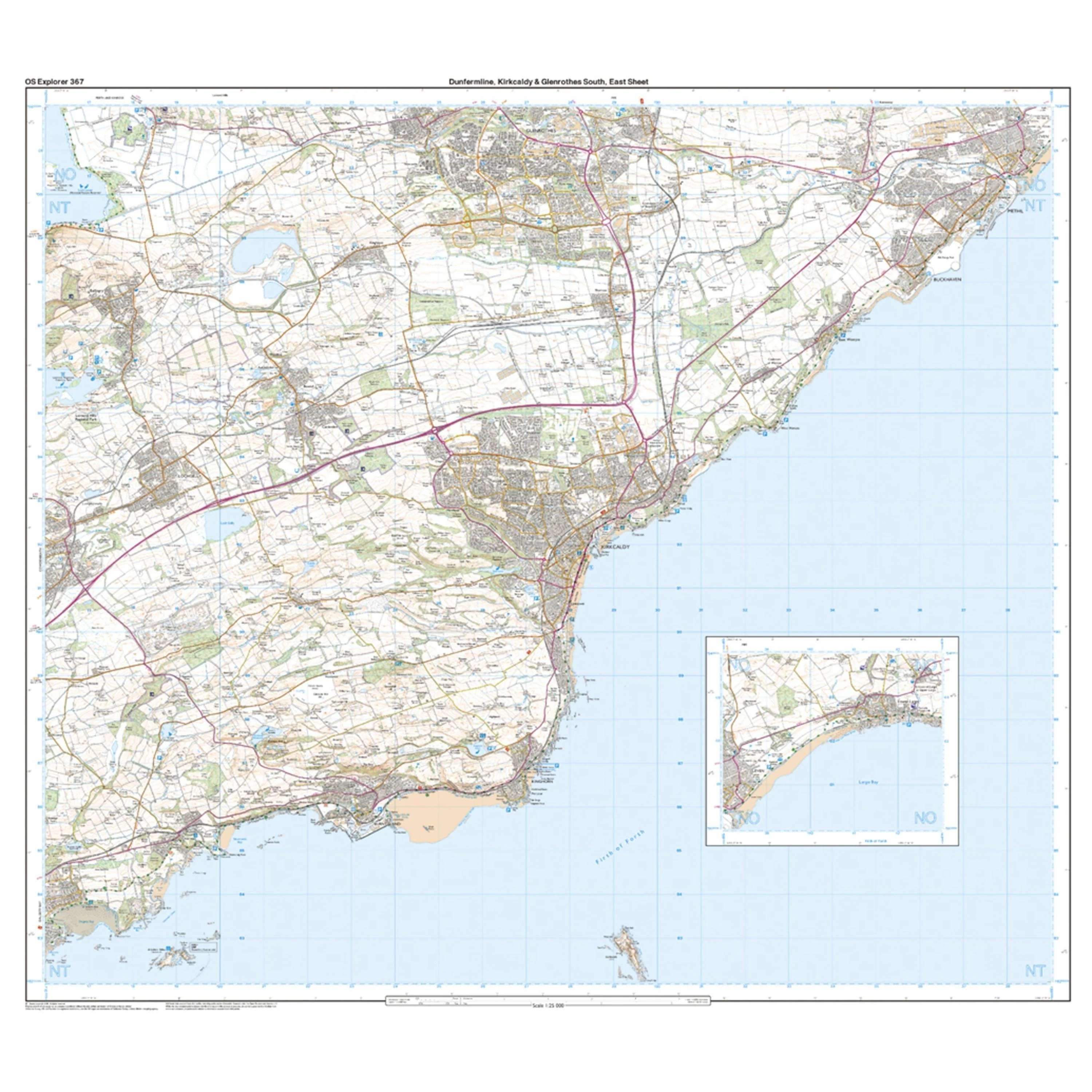 Explorer 367 Dunfermline Kirkcaldy  Glenrothes South Map With Digital Version - Image 3