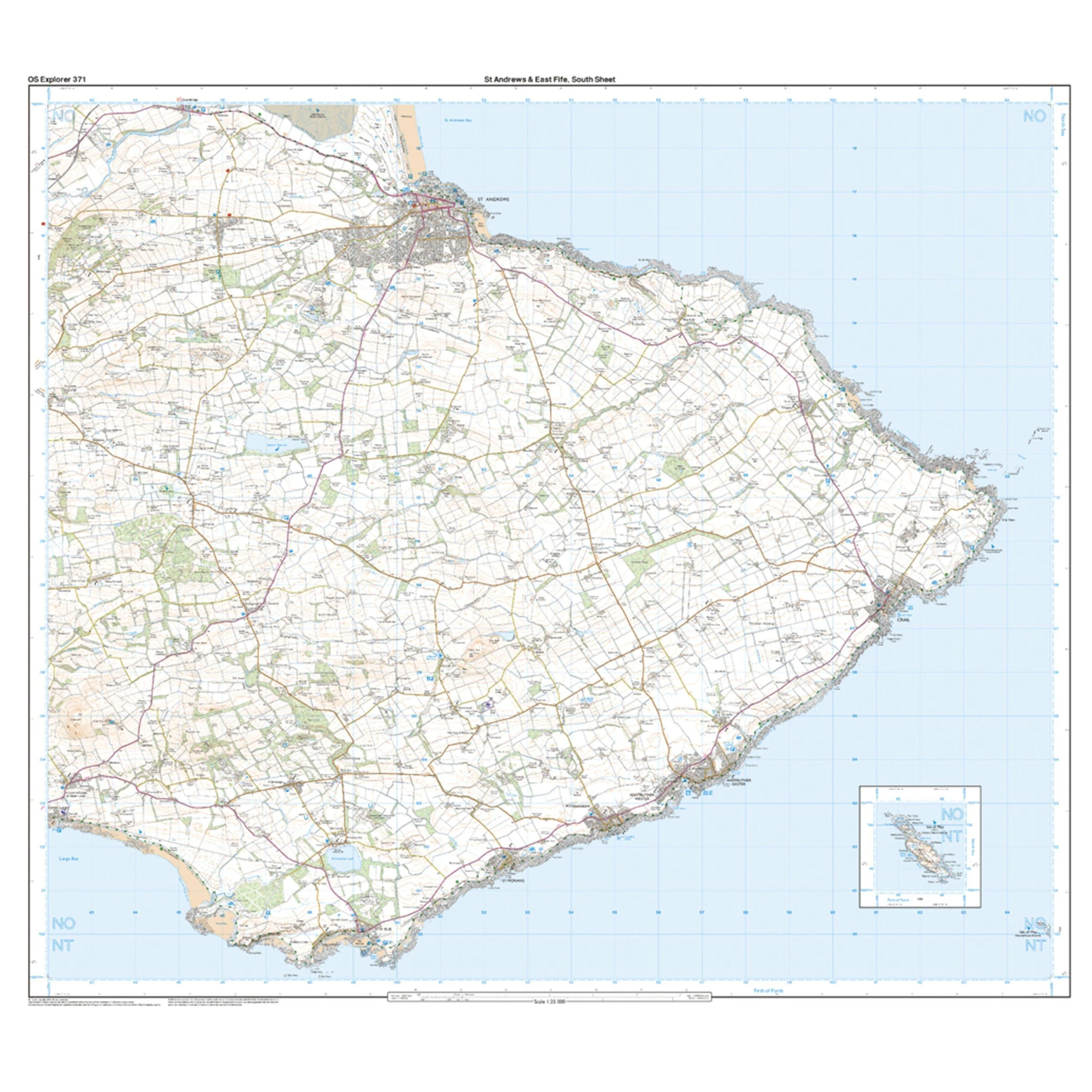 Explorer 371 St Andrews & East Fife Map With Digital Version - Image 4