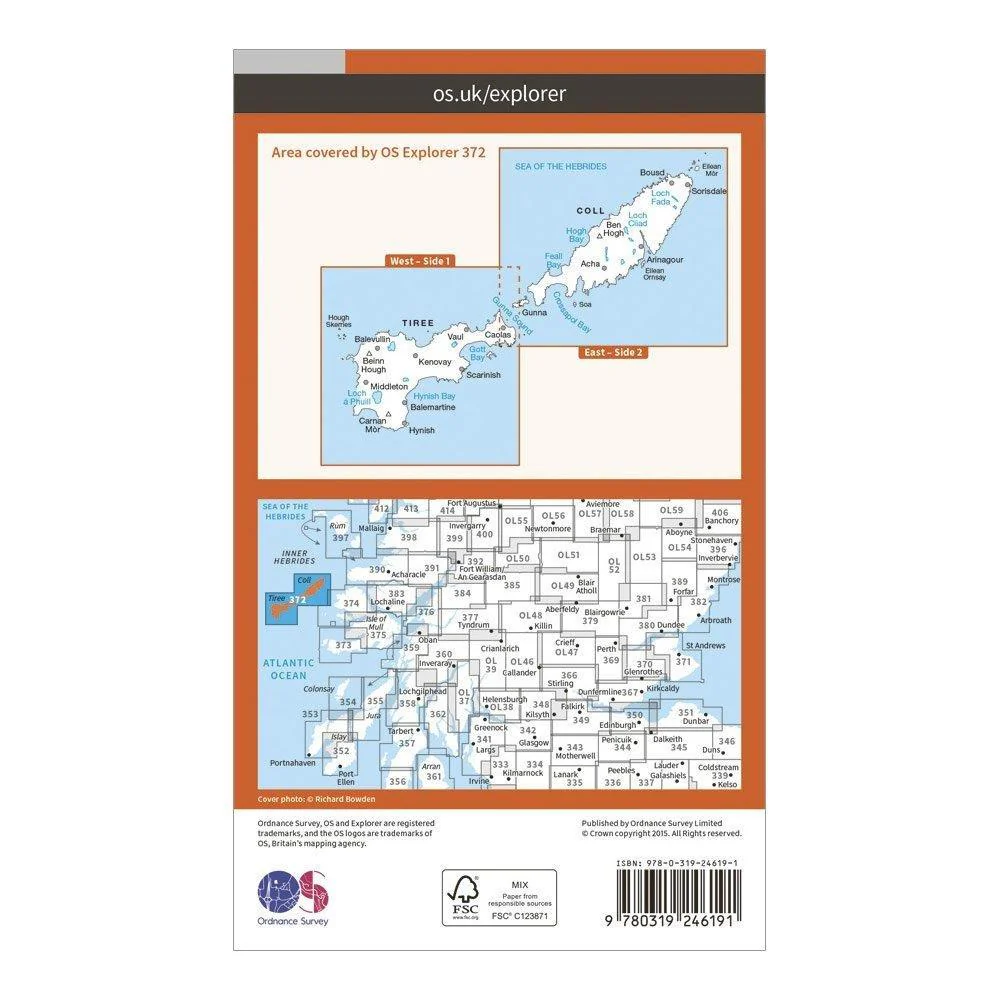 Explorer 372 Coll & Tiree Map With Digital Version - Image 2