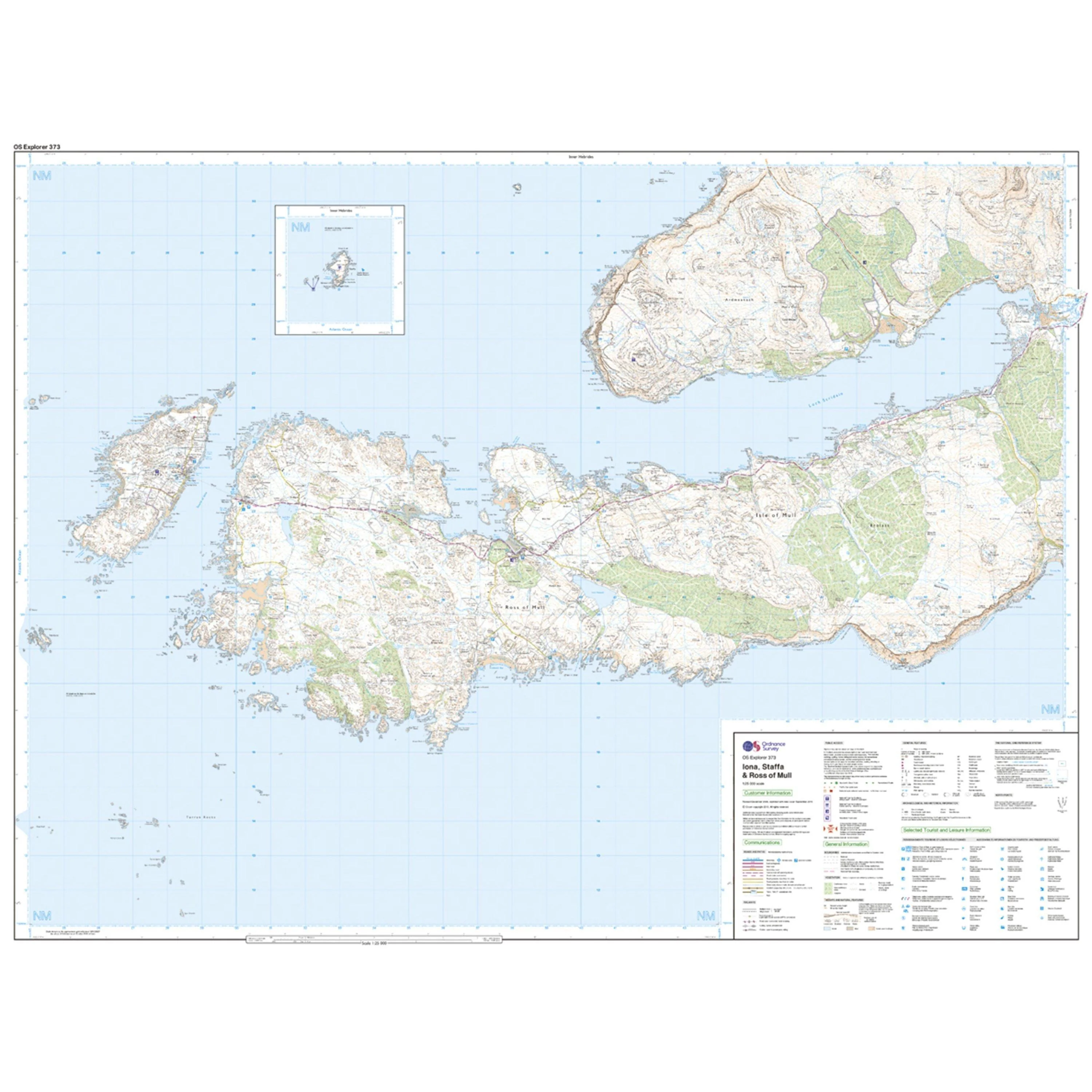 Explorer 373 Iona, Staffa & Ross of Mull Map With Digital Version - Image 3