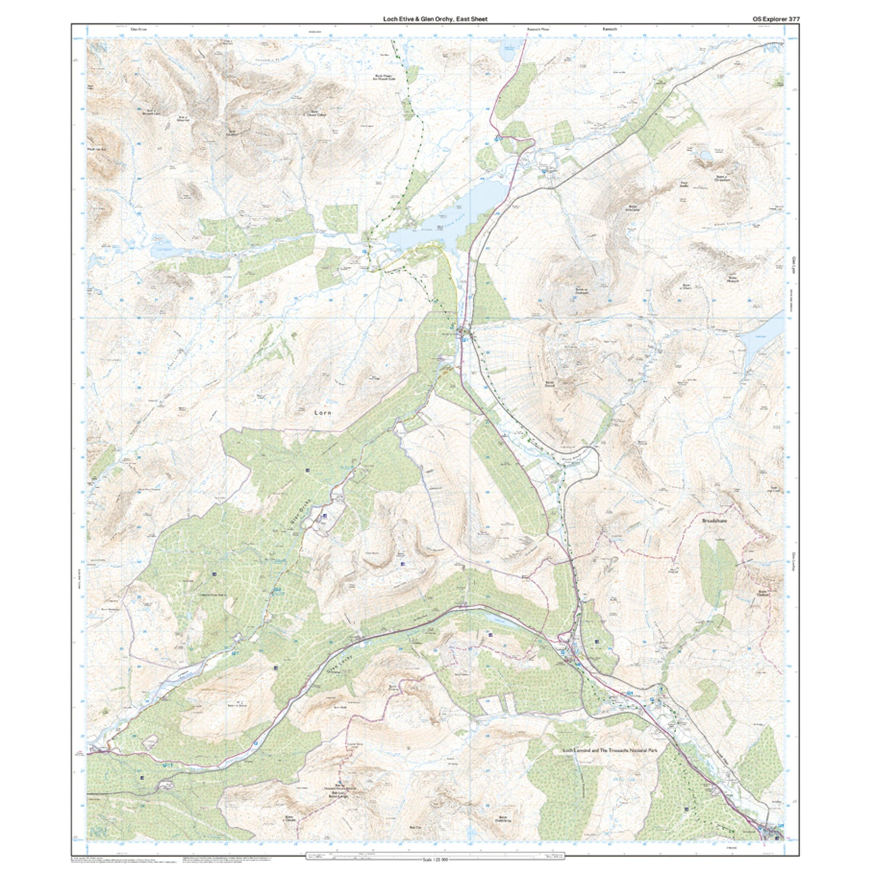 Explorer 377 Loch Etive & Glen Orchy Map With Digital Version - Image 3