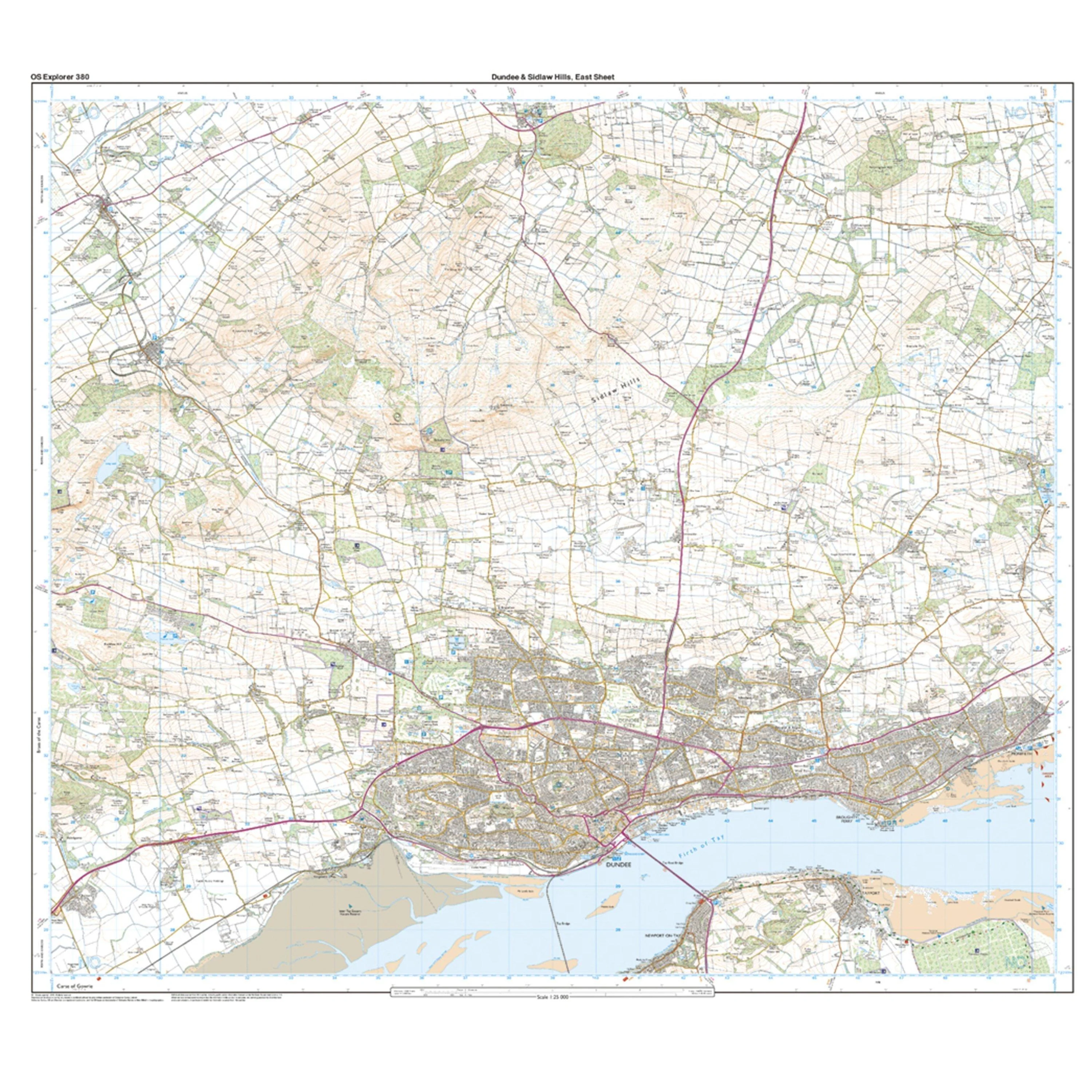 Explorer 380 Dundee & Sidlaw Hills Map With Digital Version - Image 3