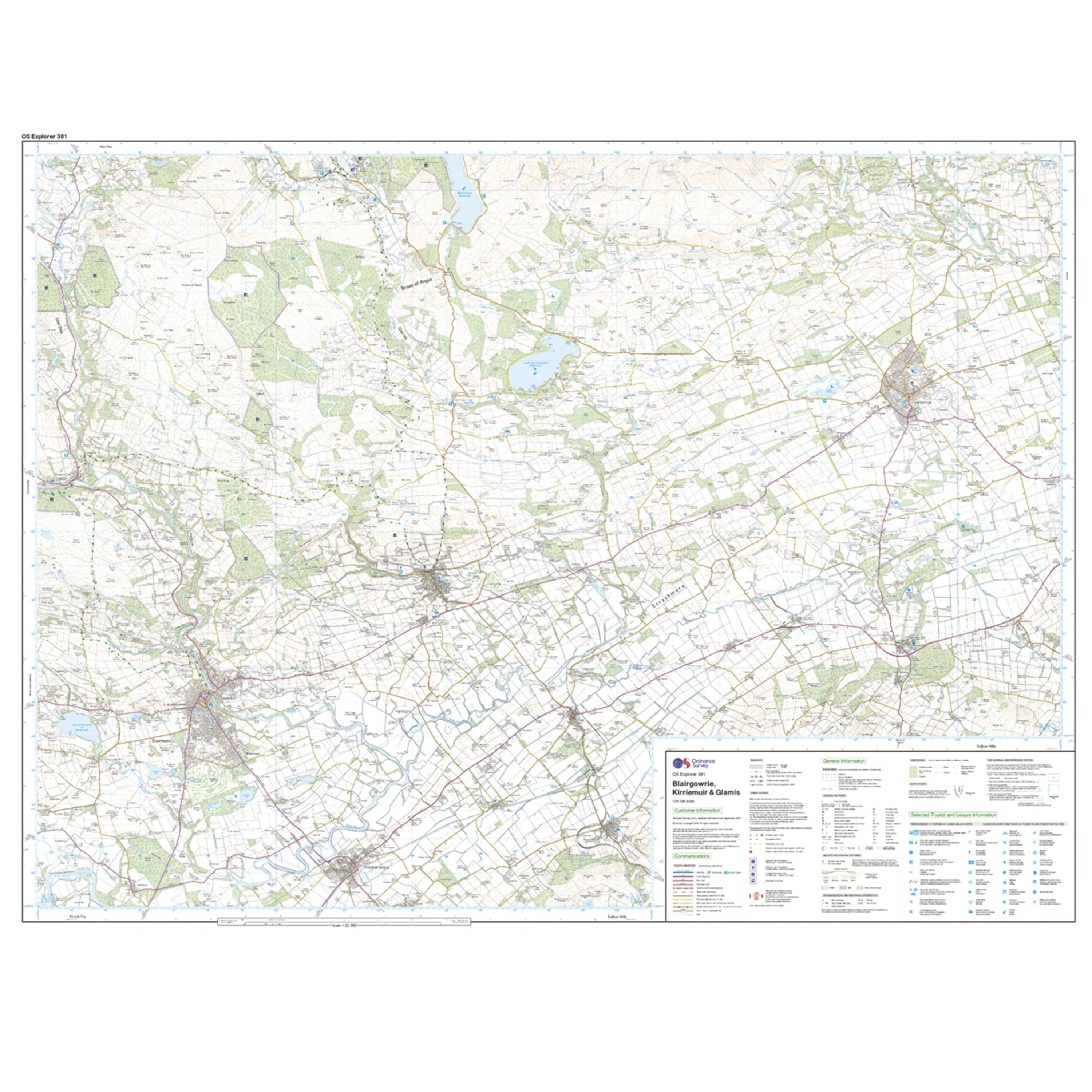 Explorer 381 Blairgowrie, Kirriemuir & Glamis Map With Digital Version - Image 3