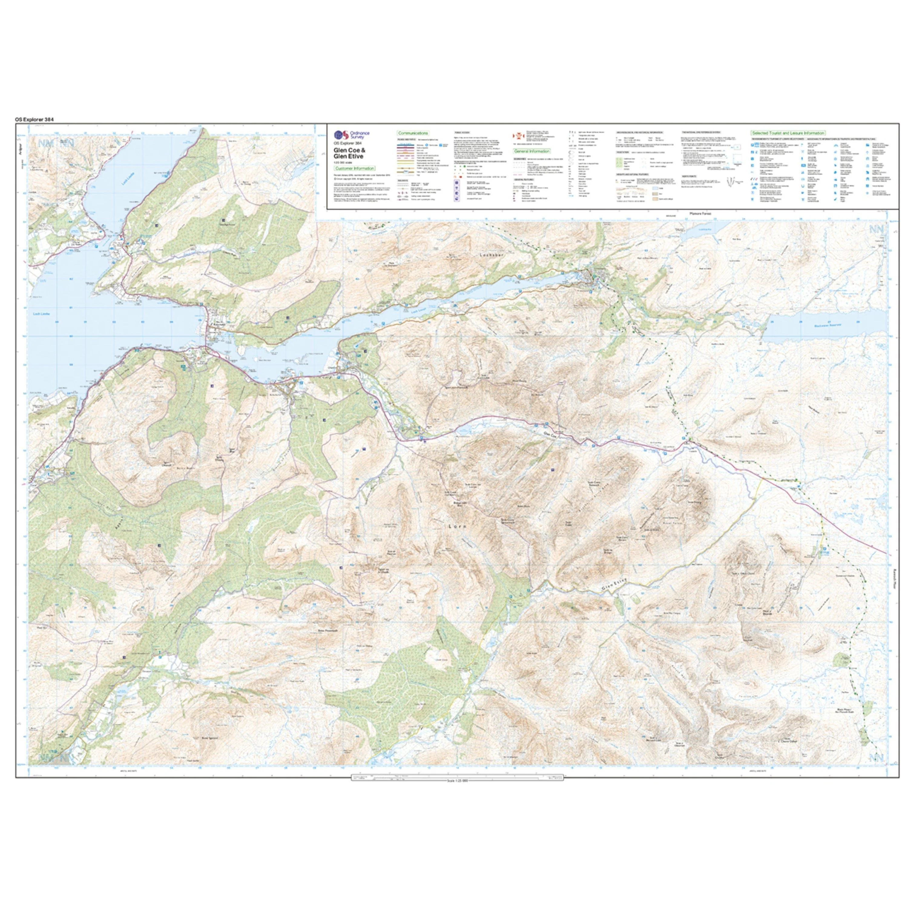 Explorer 384 Glen Coe & Glen Etive Map With Digital Version - Image 3