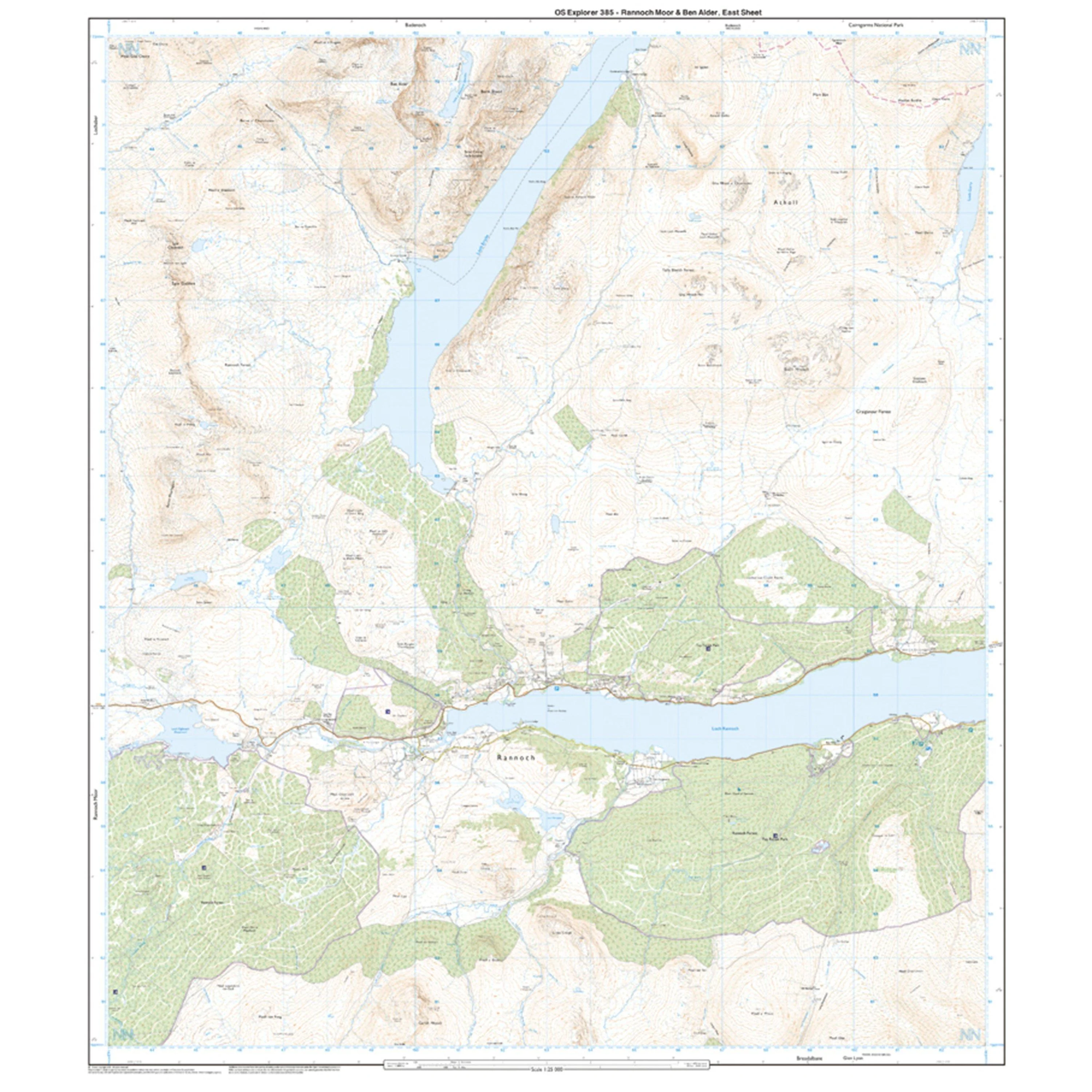 Explorer 385 Rannoch Moor & Ben Alder Map With Digital Version - Image 3