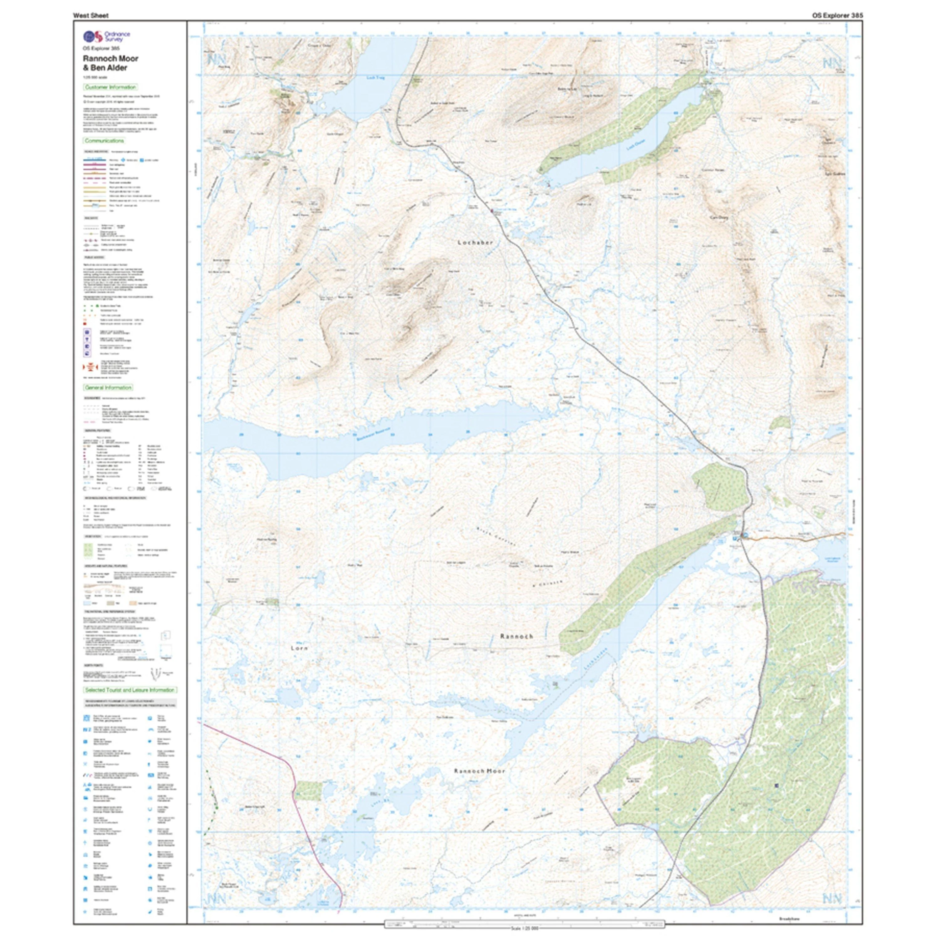 Explorer 385 Rannoch Moor & Ben Alder Map With Digital Version - Image 4