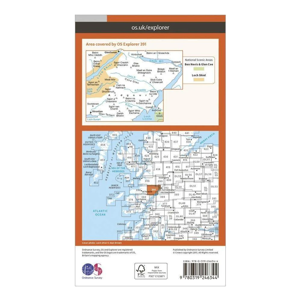 Explorer 391 Ardgour & Strontian Map With Digital Version - Image 2