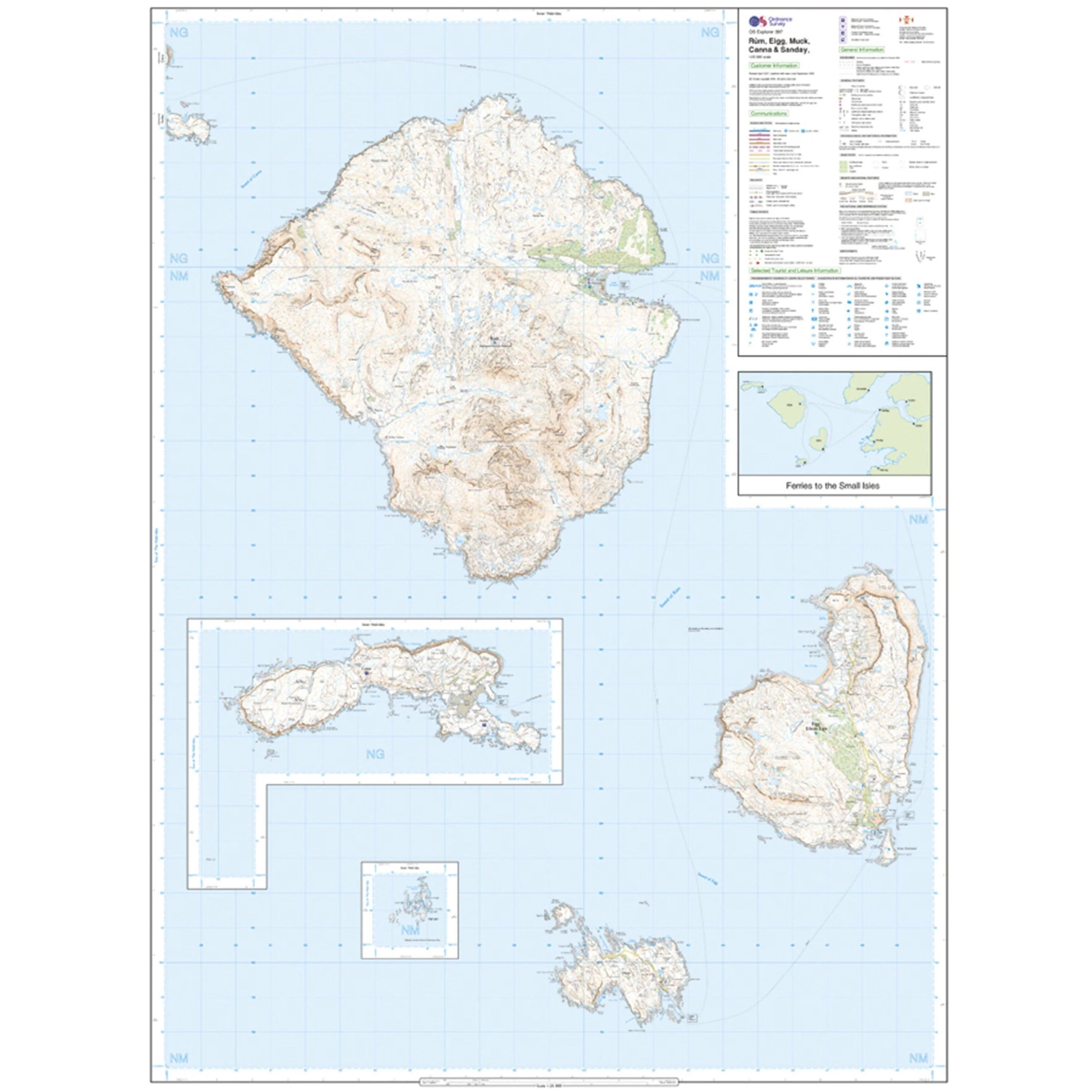 Explorer 397 Rum Eigg Muck Canna  Sanday Map With Digital Version - Image 3