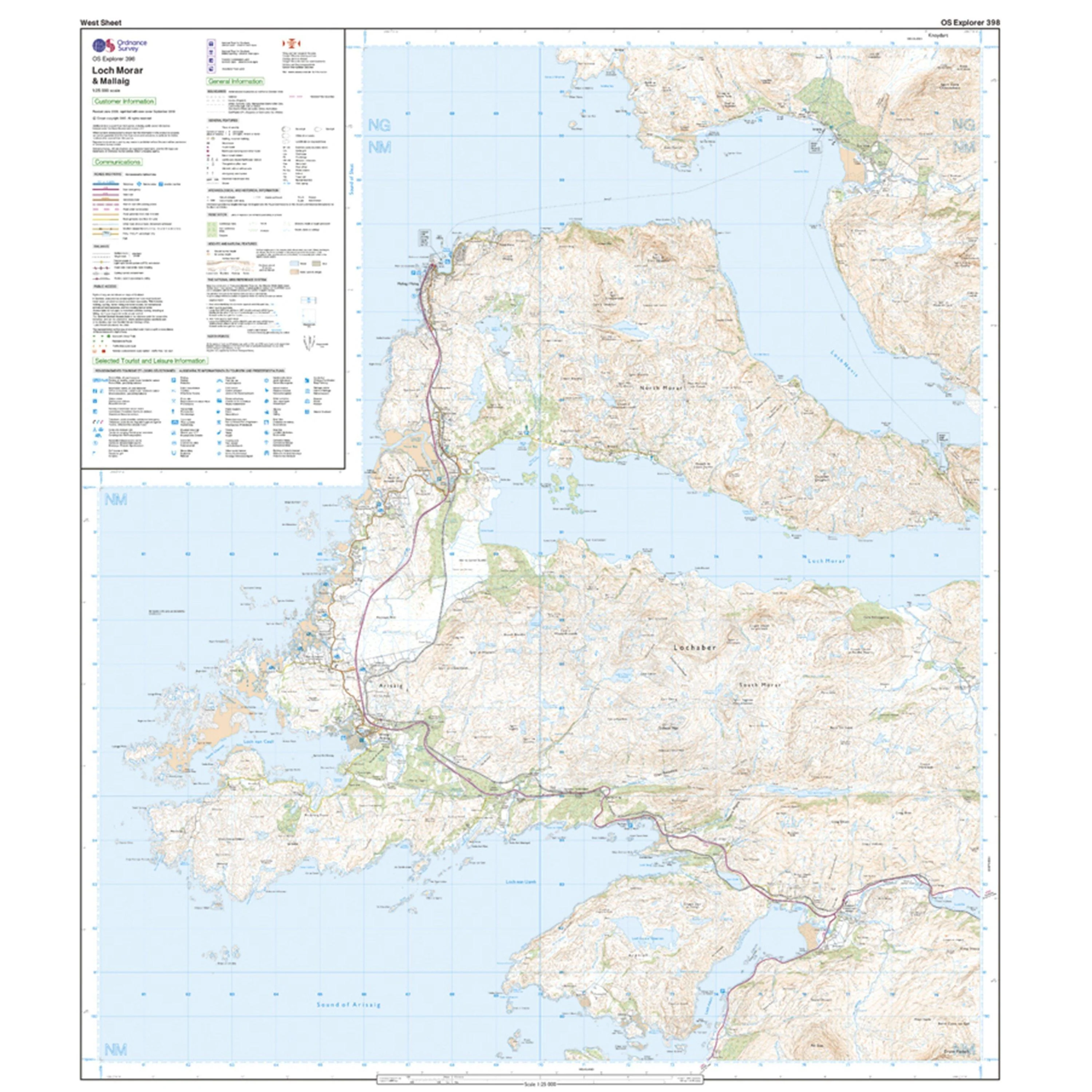 Explorer 398 Loch Morar & Mallaig Map With Digital Version - Image 4