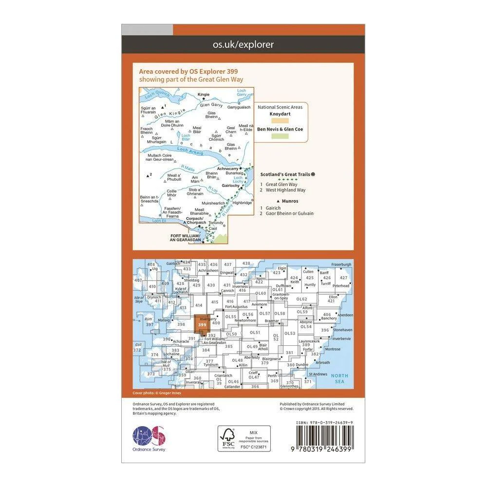 Explorer 399 Loch Arkaig Map With Digital Version - Image 2