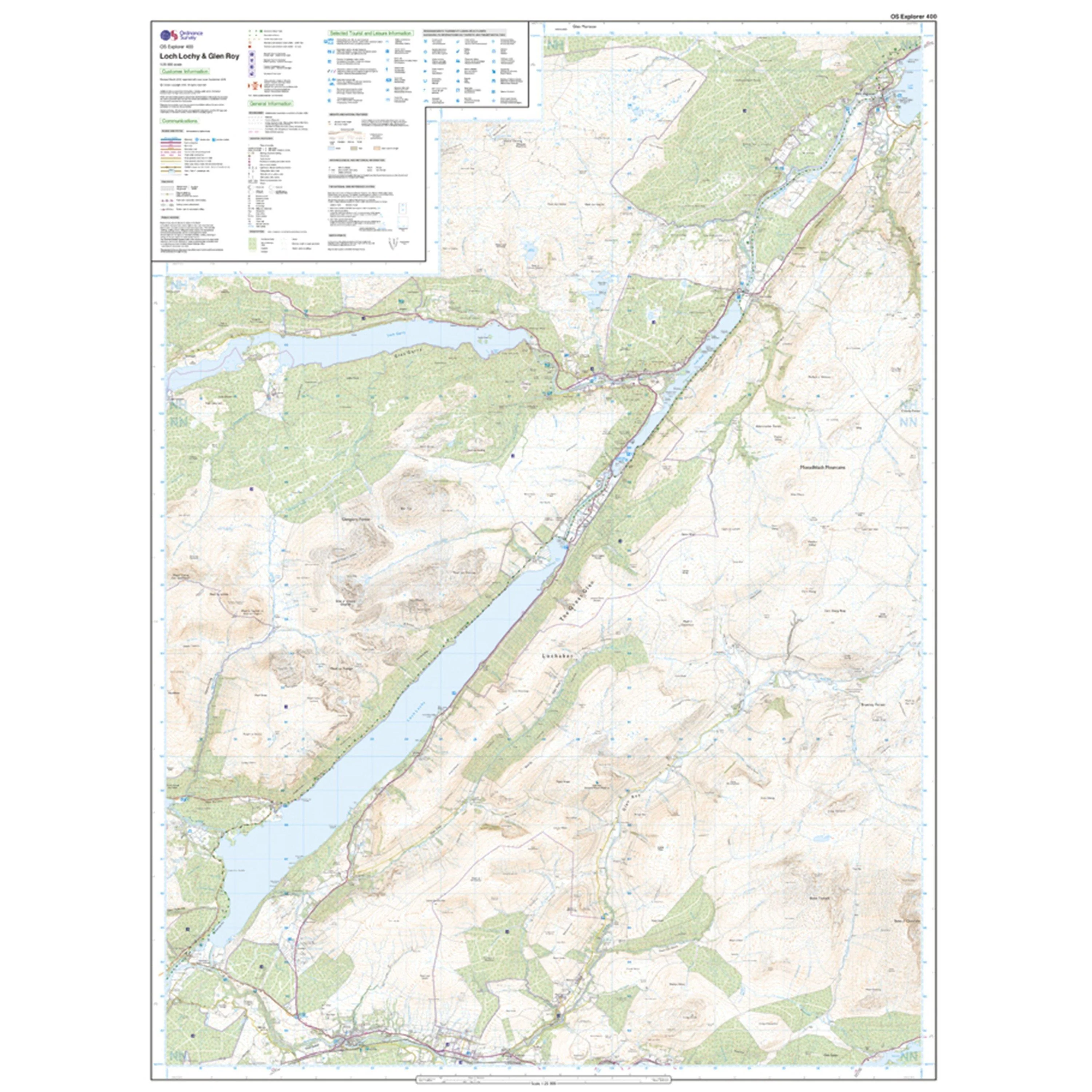 Explorer 400 Loch Lochy & Glen Roy Map With Digital Version - Image 3