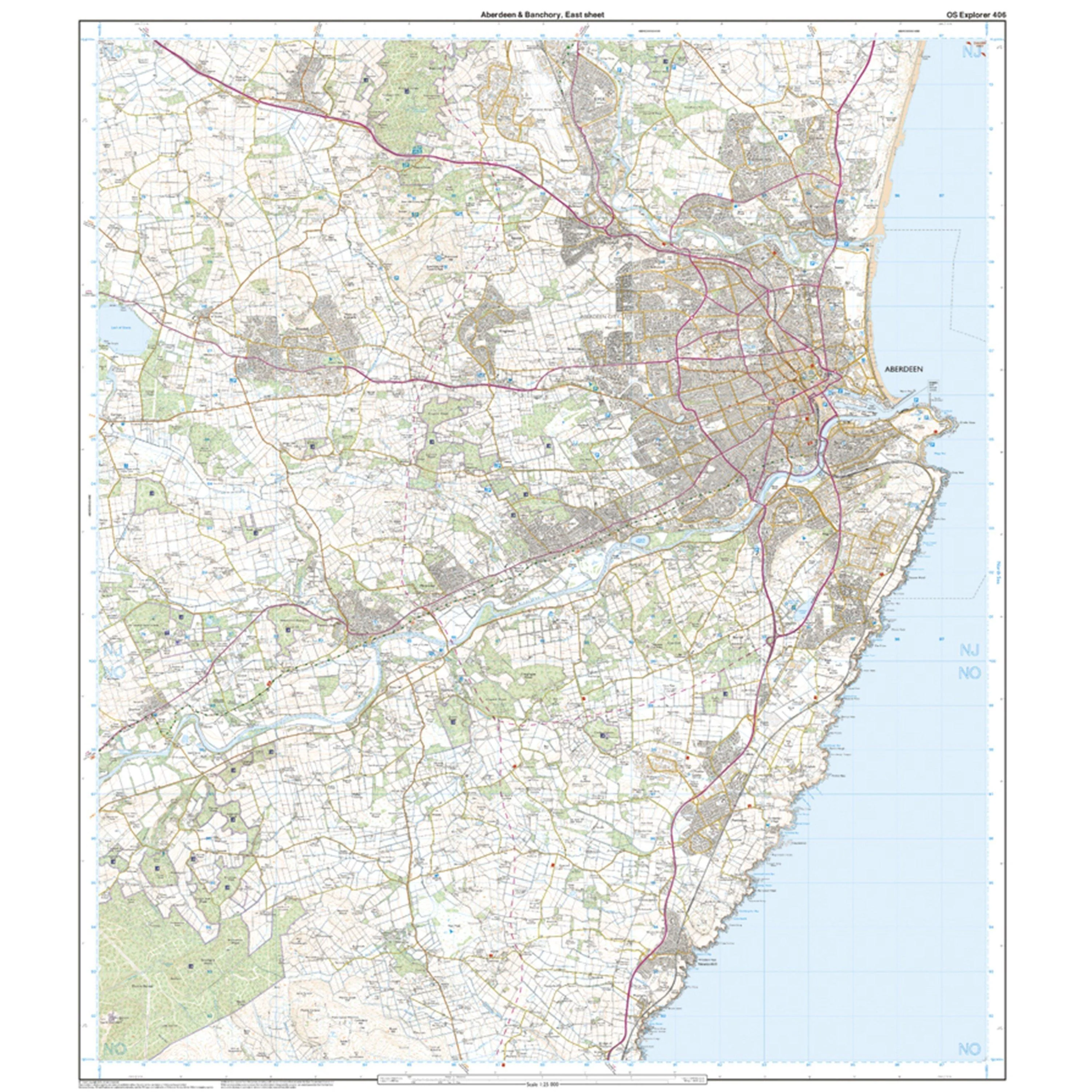 Explorer 406 Aberdeen & Banchory Map With Digital Version - Image 3