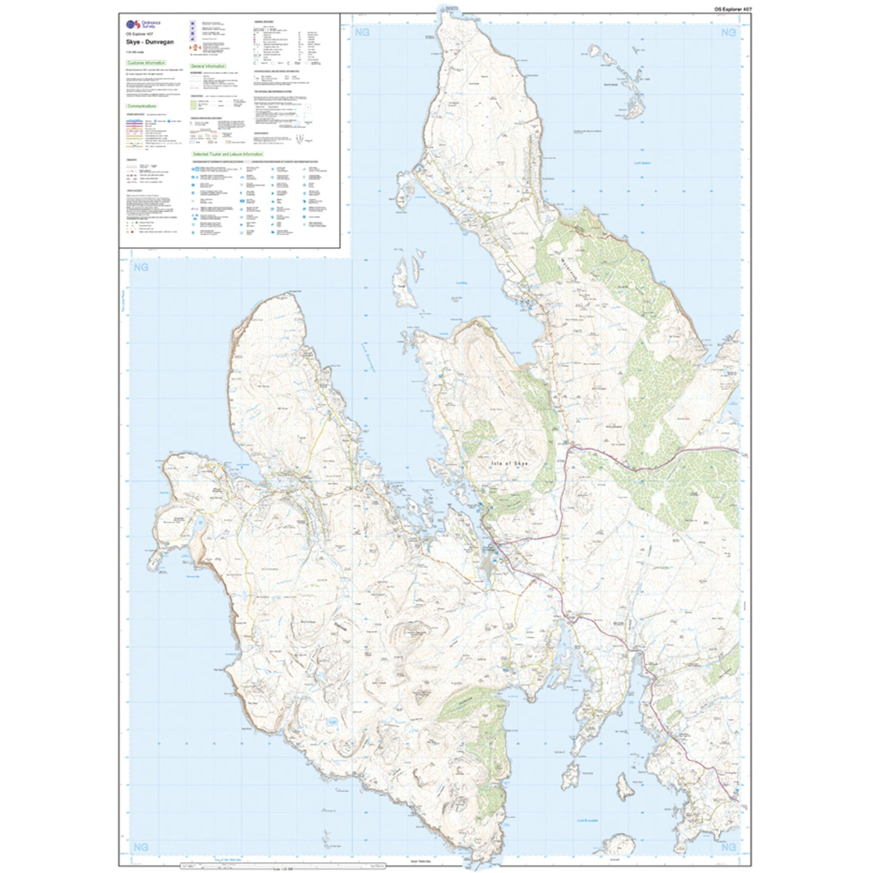 Explorer 407 Skye  Dunvegan Map With Digital Version - Image 3