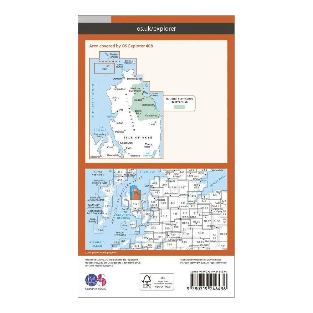 Explorer 408 Skye  Trotternish  The Storr Map With Digital Version - Image 2