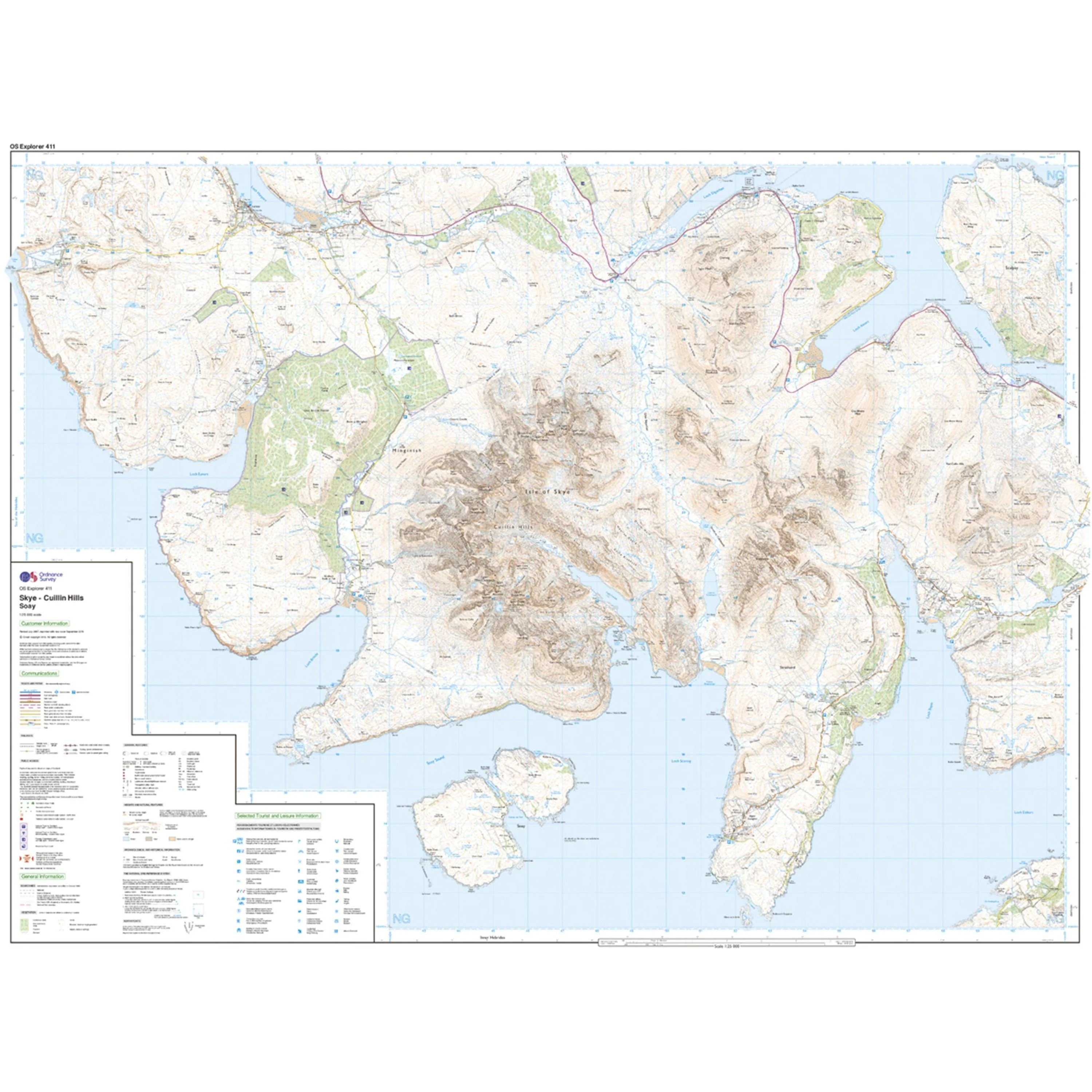 Explorer 411 Skye  Cuillin Hills Map With Digital Version - Image 3