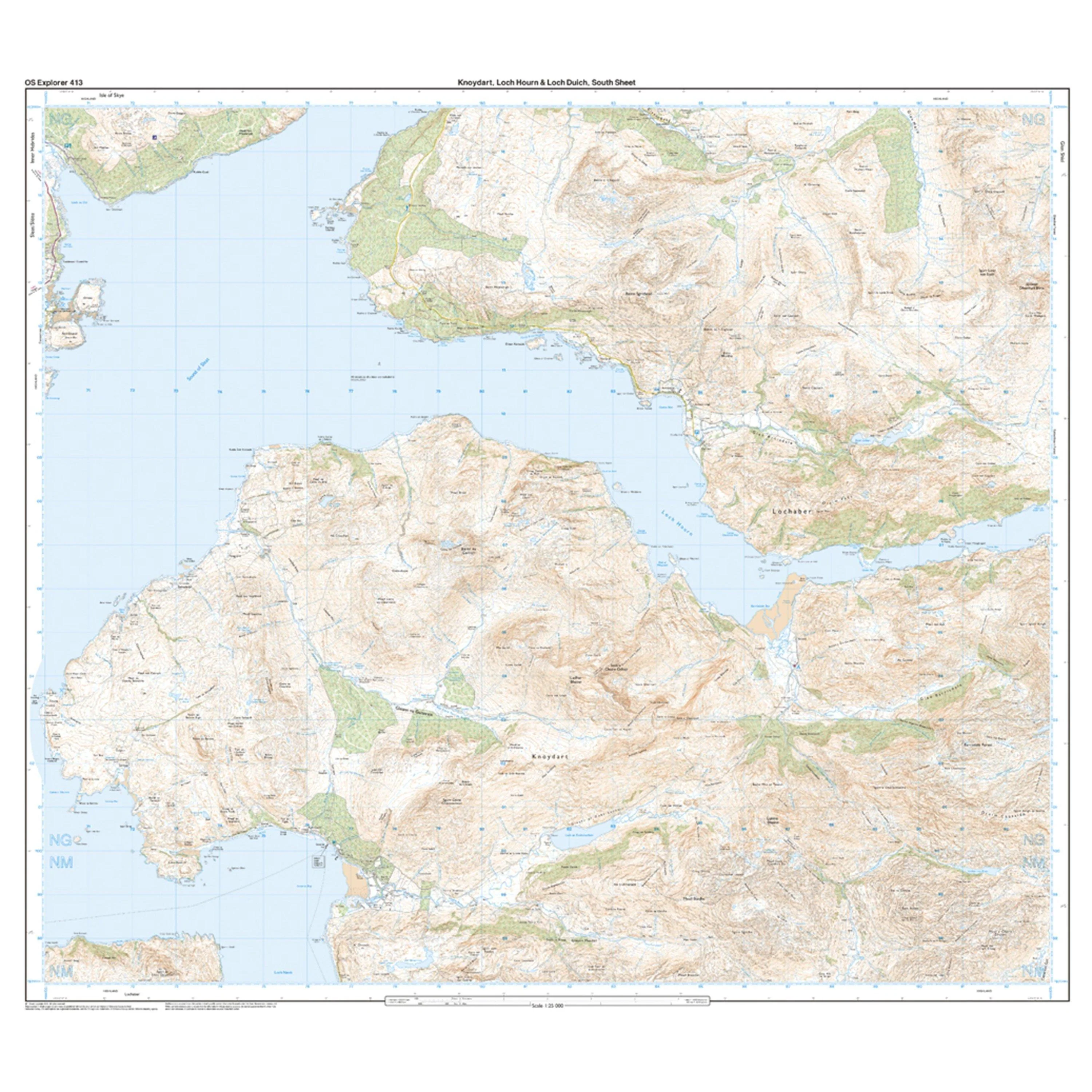 Explorer 413 Knoydart, Loch Hourn & Loch Duich Map With Digital Version - Image 4